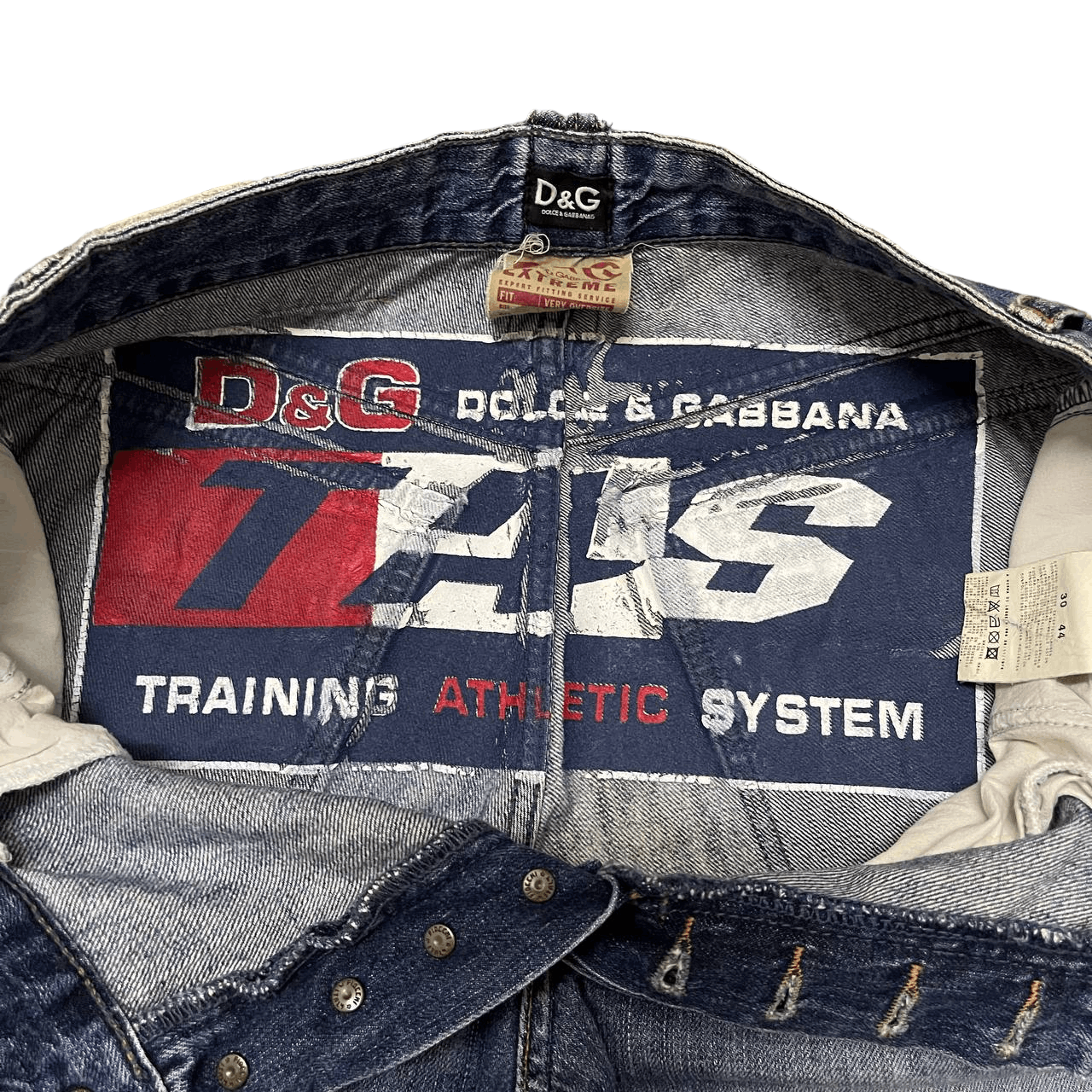 Dolce & Gabbana Vintage D&G Dolce & Gabbana Extreme Denim Devotees Jeans Size US 31 - 16 Thumbnail