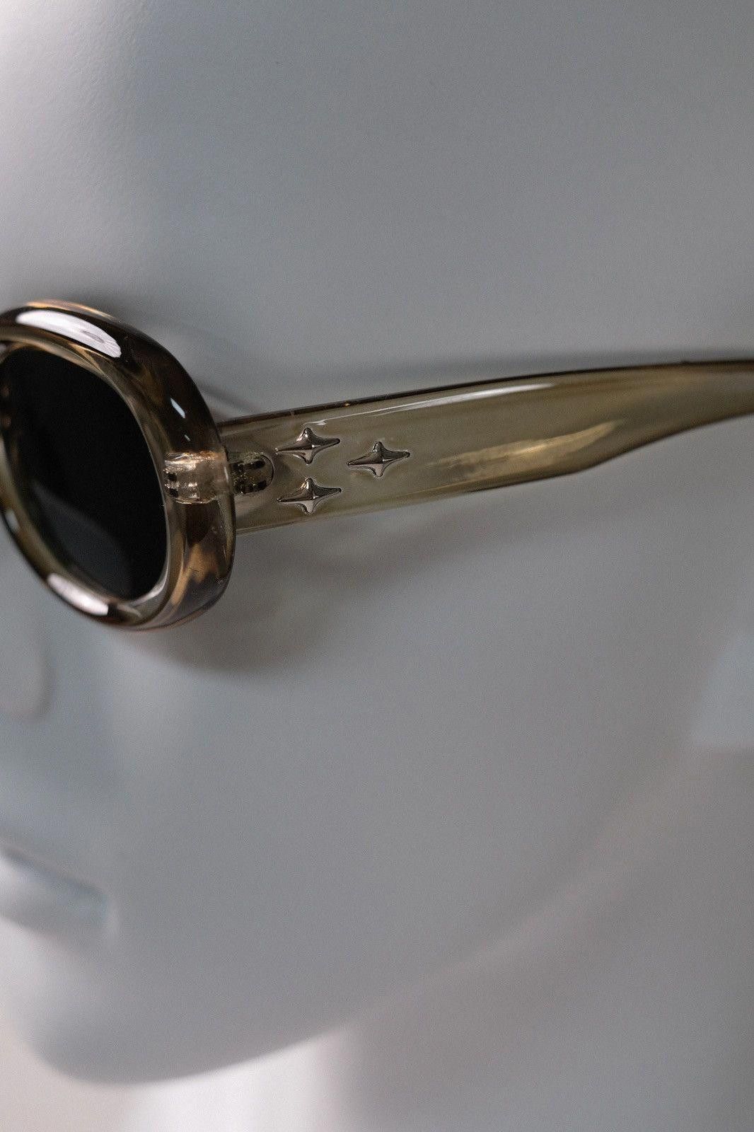 Japanese Brand Vtg Y2k Avant Garde Small Oval Sunglasses Black Unisex OS Size ONE SIZE - 3 Thumbnail