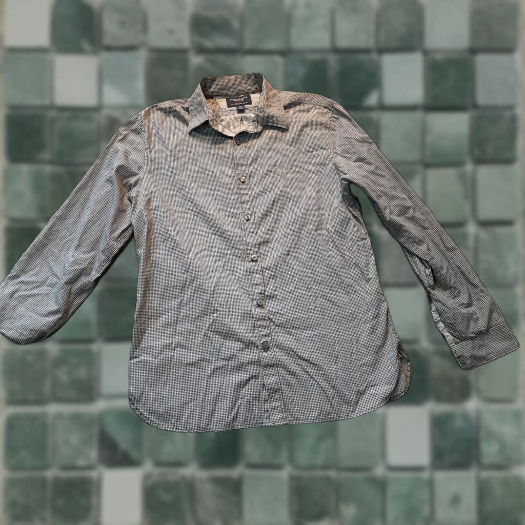 American Eagle Outfitters American Eagle Button Down Shirt Mens Gray Long Sleeve Medium M Size US L / EU 52-54 / 3 - 1 Preview