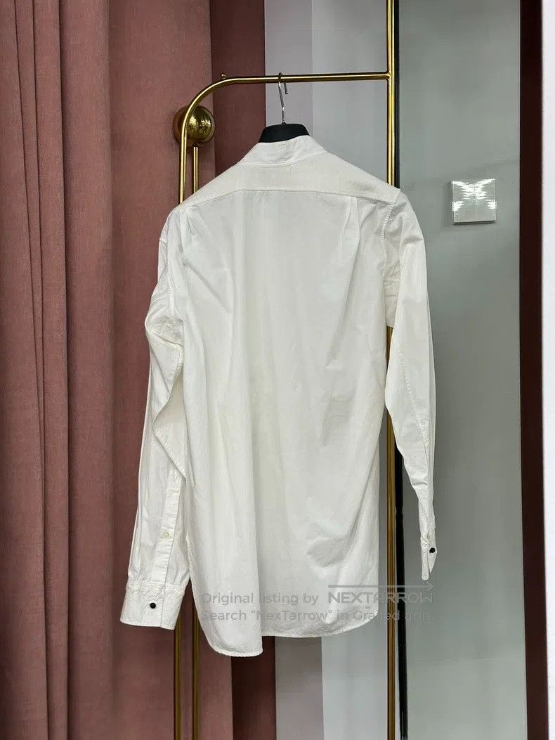 Loewe LOEWE White Irregular Patchwork Lace Long Sleeve Top Size XS / US 0-2 / IT 36-38 - 3 Thumbnail