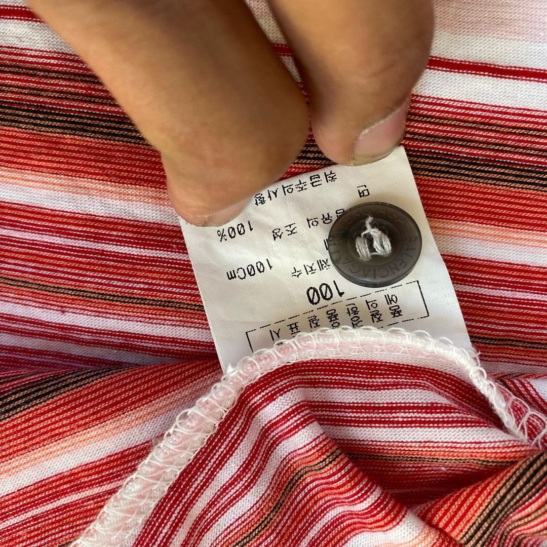 Balenciaga Rare balenciaga shirt striped multicolor Size US M / EU 48-50 / 2 - 4 Thumbnail