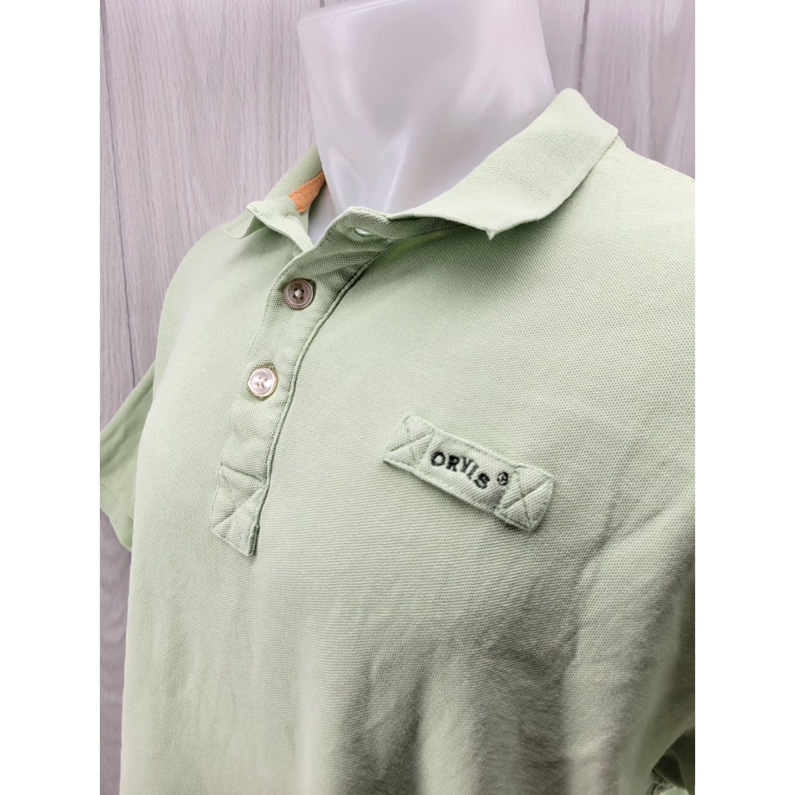 Orvis Orvis Signature Polo Shirt Mens Large Green Short Sleeve Cotton LRG Utility Loop Size US L / EU 52-54 / 3 - 3 Thumbnail
