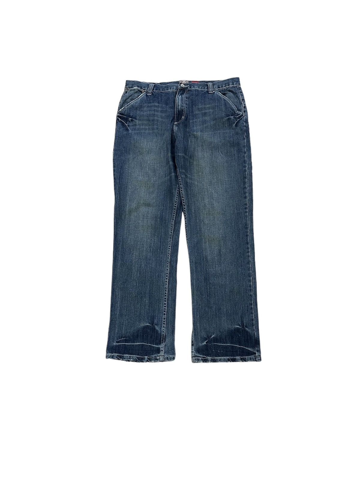 Beauty Beast × Quiksilver × Vintage Vintage Y2K Rare Beautiful Quiksilver Distressed Denim Pants Size US 36 / EU 52 - 1 Thumbnail