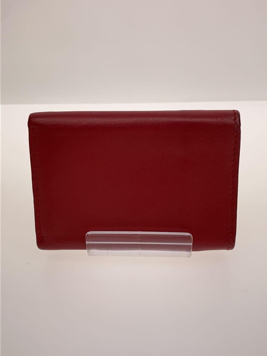 Balenciaga Balenciaga Leather Tri-Fold Wallet Red Size ONE SIZE - 2 Thumbnail