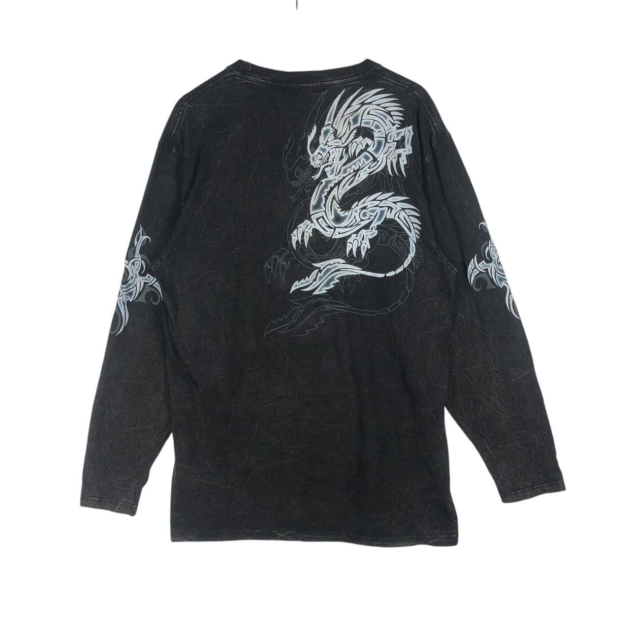 Japanese Brand × Vintage Vintage Crosskeys Sukajan Dragon Long Sleeve T-Shirt Size US L / EU 52-54 / 3 - 5 Thumbnail