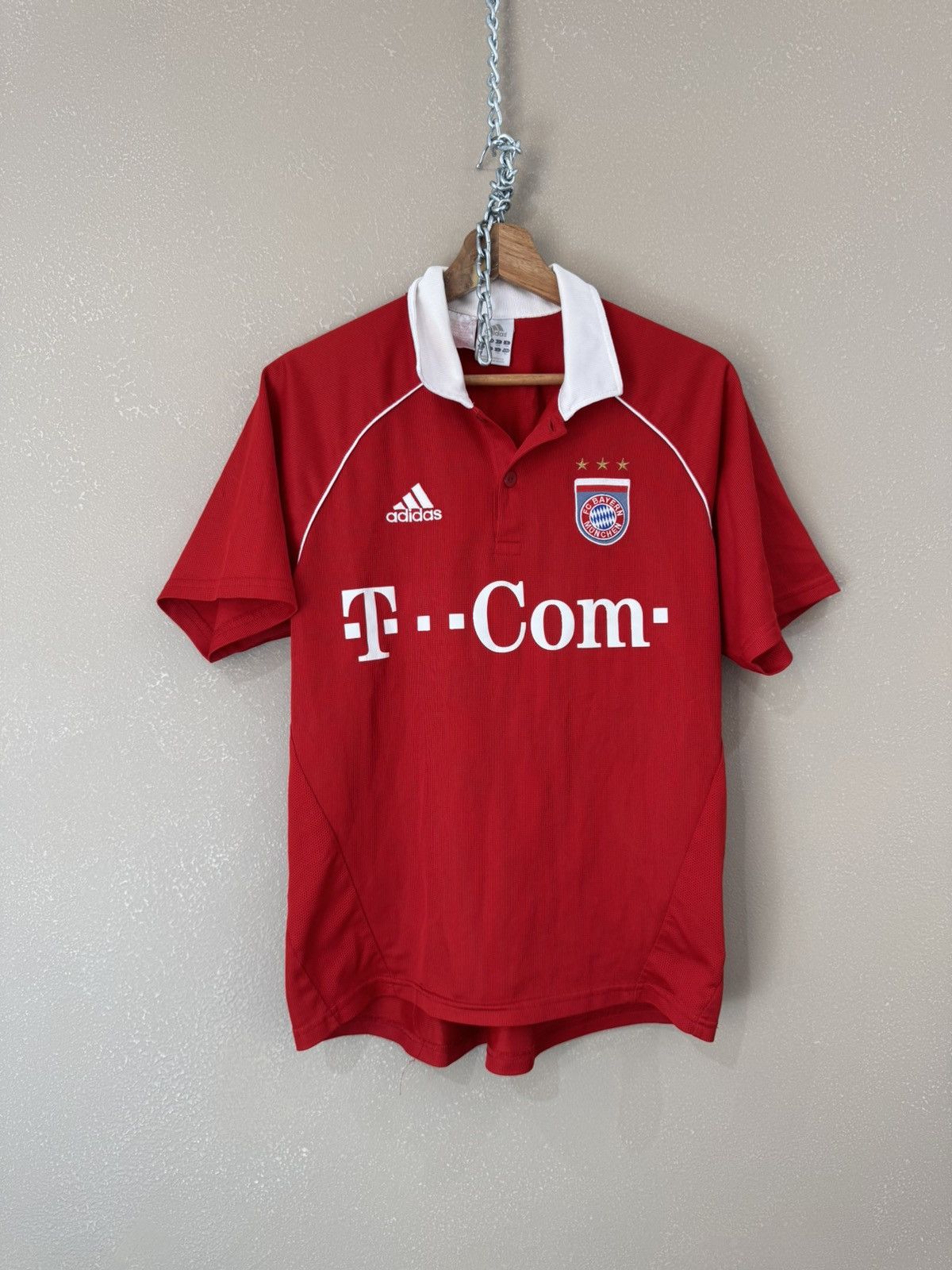 Adidas Vintage 00s Adidas Bayern Munchen Football Soccer Jersey Size US S / EU 44-46 / 1 - 1 Thumbnail