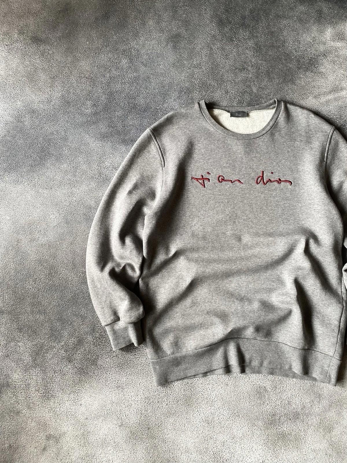 Dior 2013 Dior Homme by Kris Van Assche Sweatshirt Logo Size US L / EU 52-54 / 3 - 1 Thumbnail