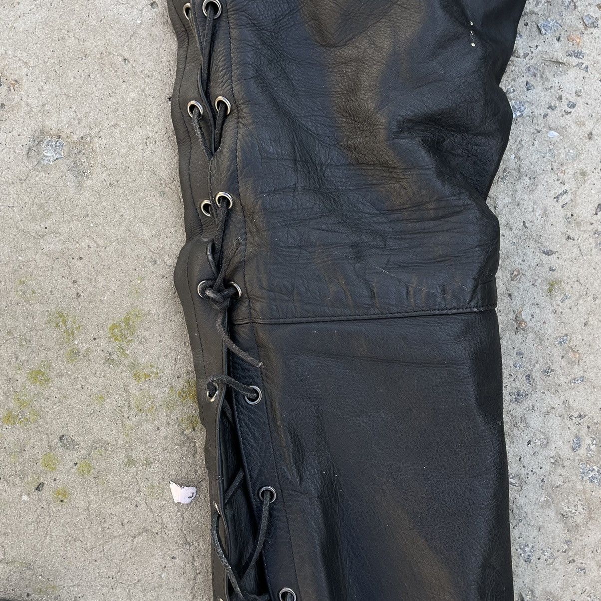 Leather × Vintage Vintage Japanese Style Leather Pants Moto 90s Y2K Style Size US 33 - 7 Thumbnail