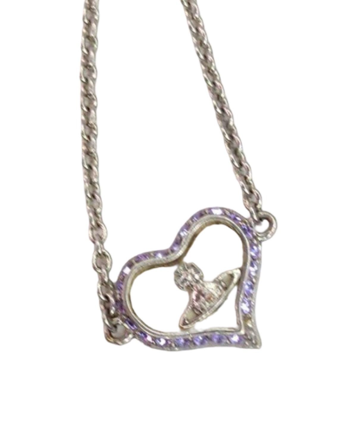 Vivienne Westwood Heart Shaped Orb Embellished Bracelet Size ONE SIZE - 3 Thumbnail