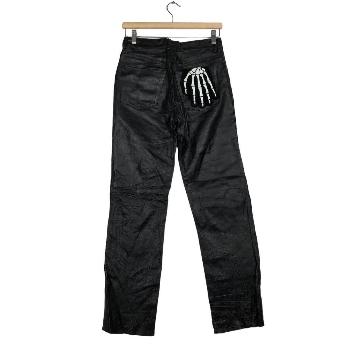 Genuine Leather 🔥90’s Riot Riot Genuine Leather Pants Racing Storm Japan Size US 29 - 7 Thumbnail