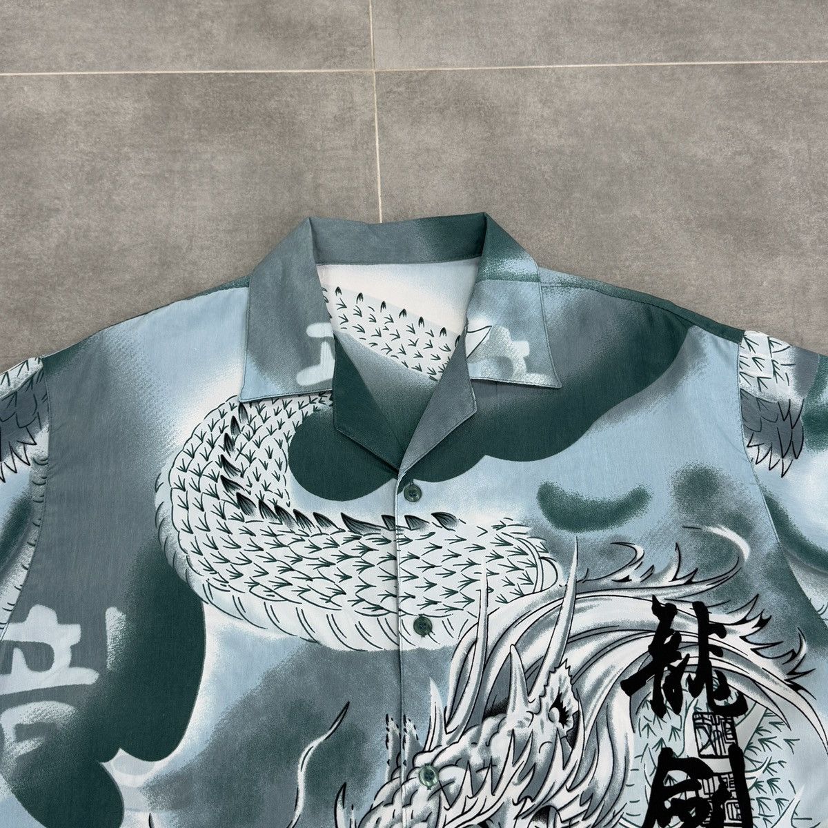 Japanese Brand × Vintage Dragon Japanese Style Aloha Hawaiian Button Shirt Size XL Size US XL / EU 56 / 4 - 6 Thumbnail