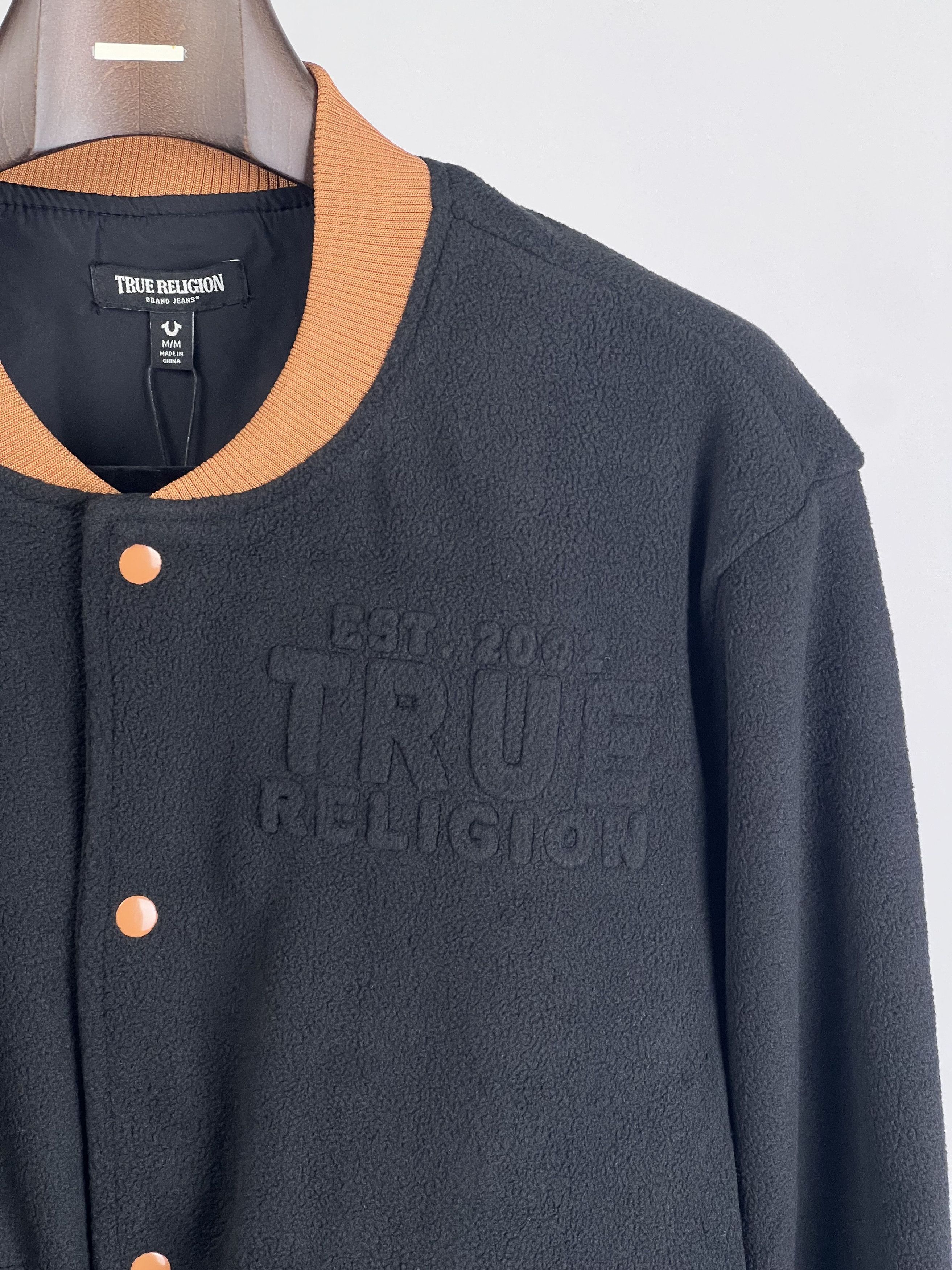 True Religion Brand New TR Utility Logo Button-up Jacket Black Size US M / EU 48-50 / 2 - 2 Thumbnail