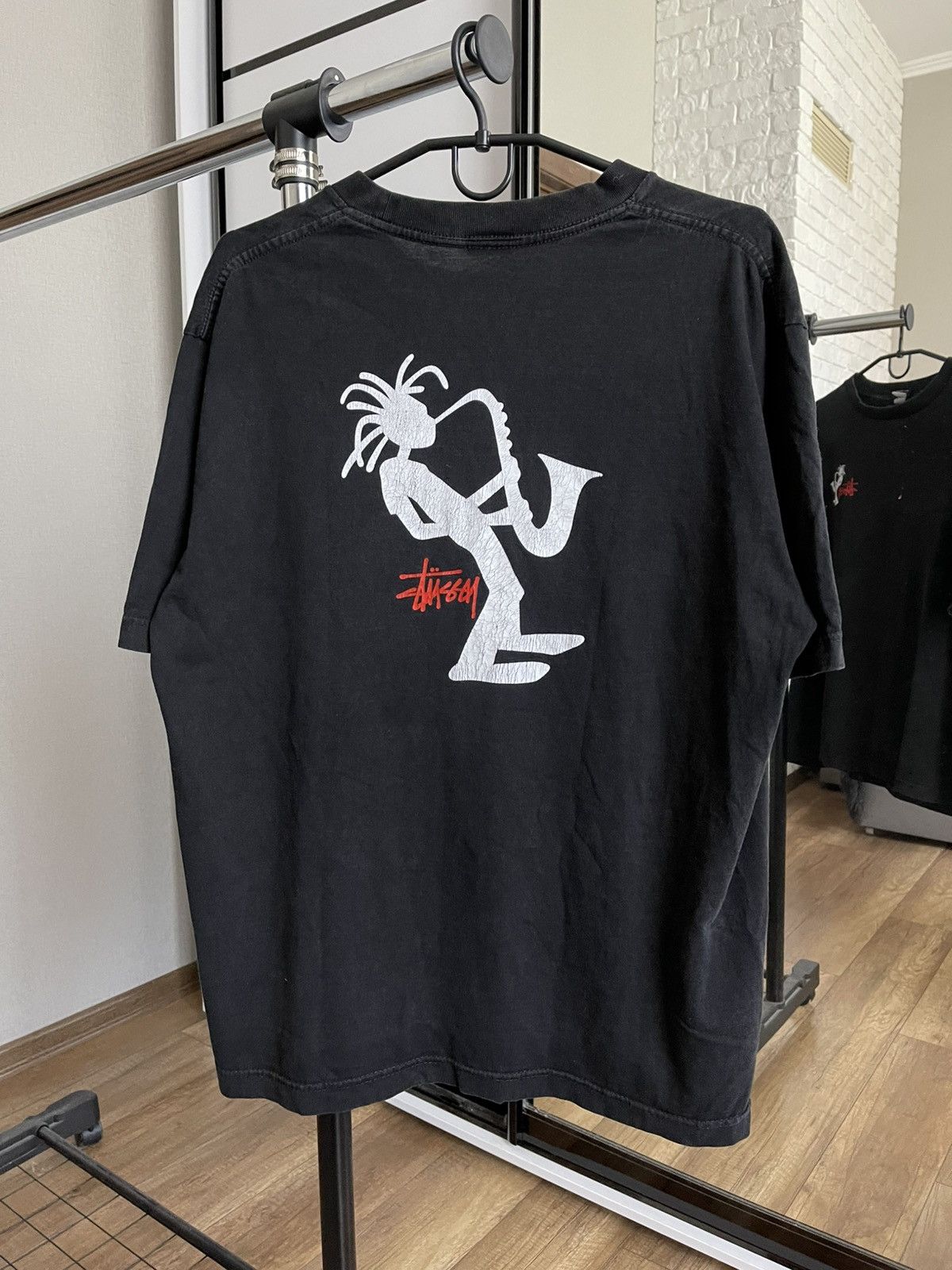 Stussy Jazz Stickman Vintage T-Shirt Tee 90s