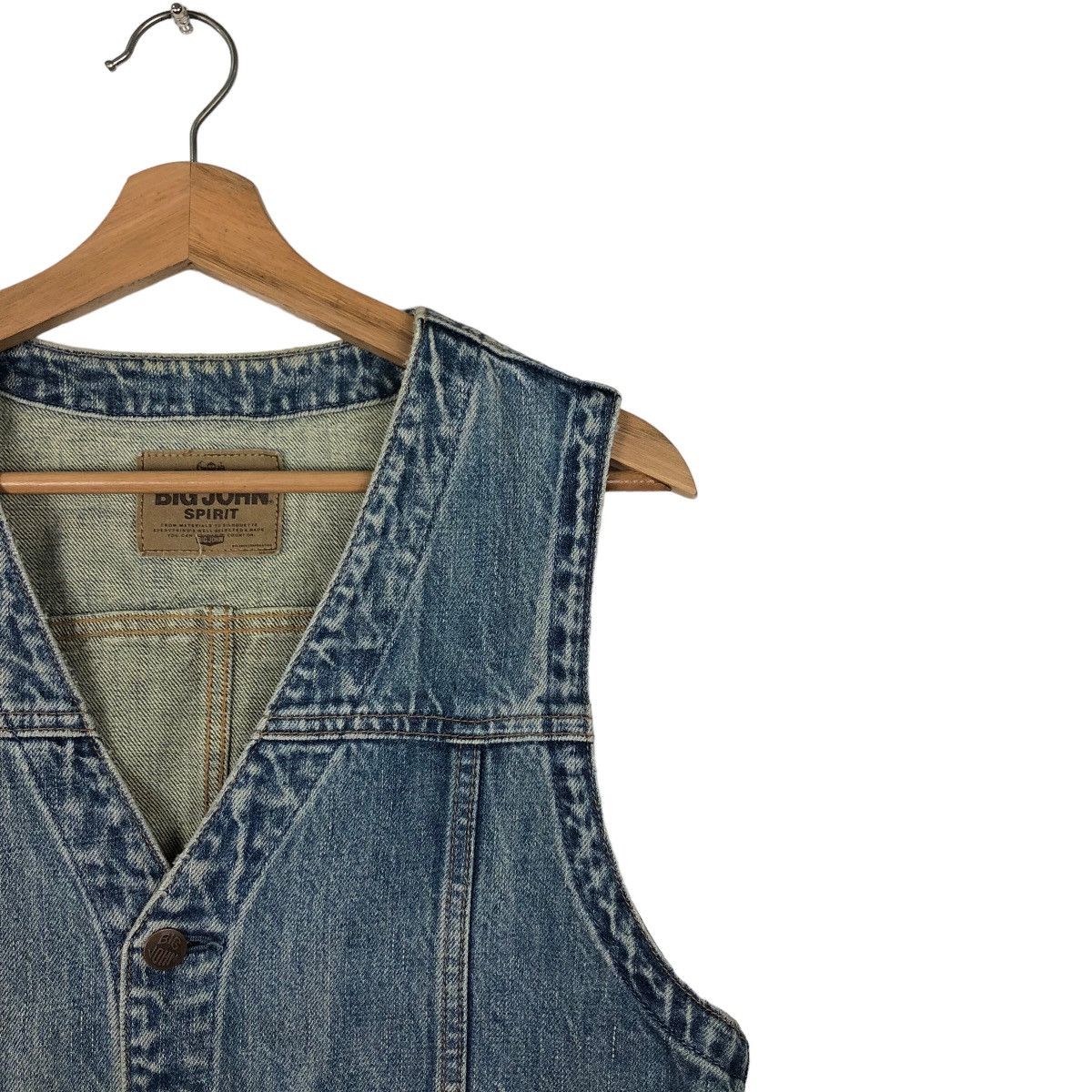 Japanese Brand 🔥90’s Big John USA Tank Top Denim Jeans Worker Size US M / EU 48-50 / 2 - 6 Thumbnail