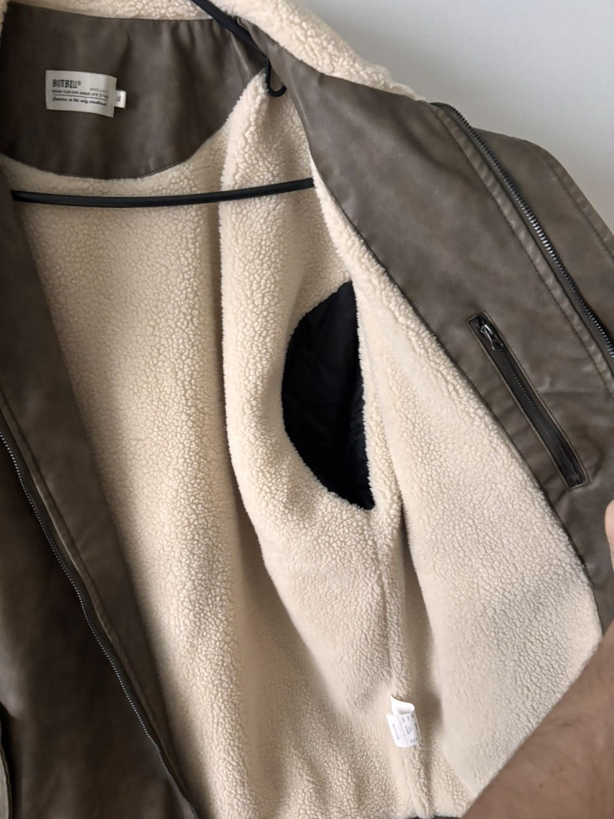 Other Buttbill Faux Leather Lined Bomber Jacket Size US L / EU 52-54 / 3 - 6 Thumbnail