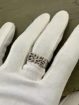 Other “Fuck Off” Punk Ring Size ONE SIZE - 8 Thumbnail