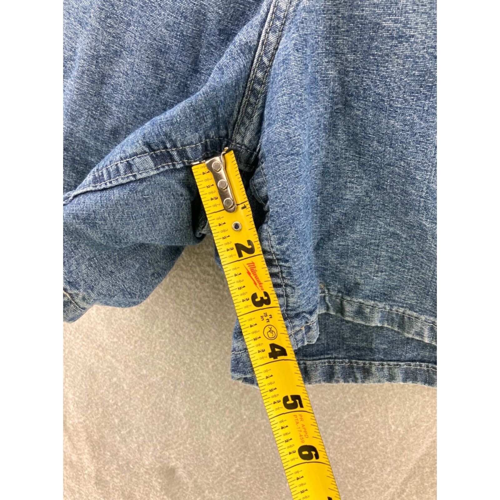 Vintage Riders Vintage 90s Blue Denim Jeans Shorts - 14 Girls, High Rise, 5-Pocket, 100% Cotton, Mom Style, Blue, Pants, Jeans, 90s Theme, Womens Size 36" / US 14 / IT 50 - 5 Thumbnail