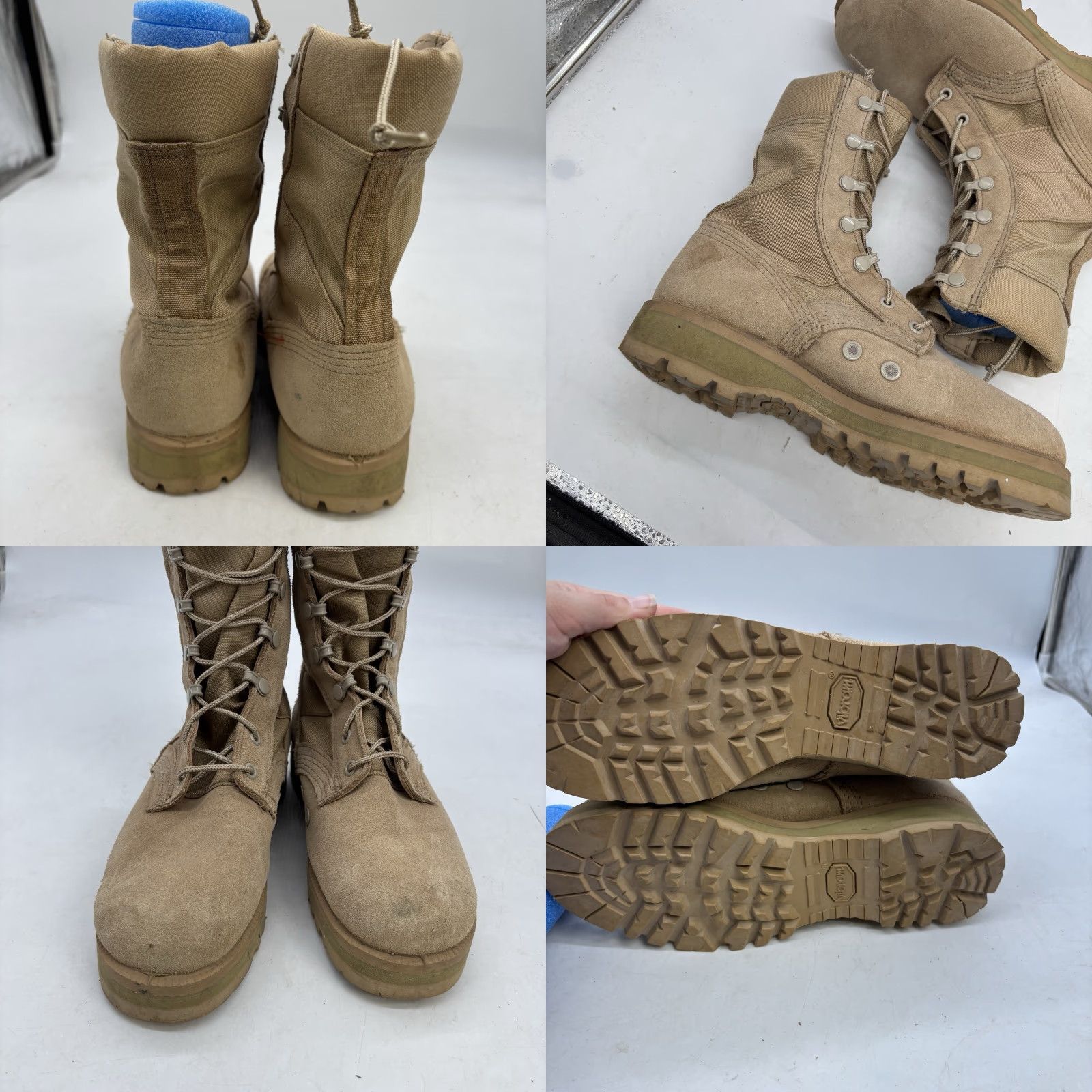 Vintage VINTAGE Altama Military Combat Boots Mens 5.5 Coyote Brown Waterproof Leather Mid-Calf Shoe Size US 5.5 / EU 38 - 8 Thumbnail