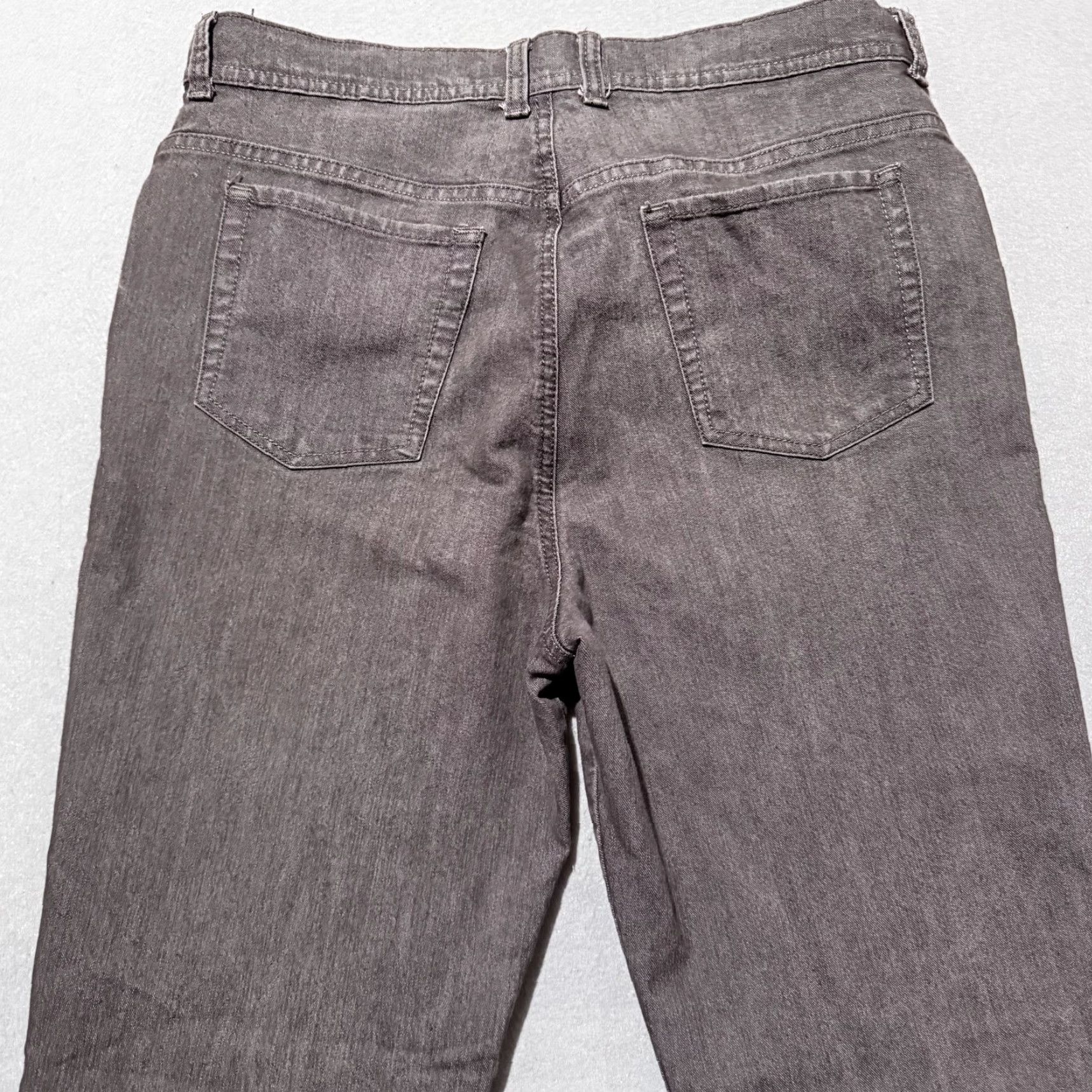 Gloria Vanderbilt Gloria Vanderbilt Amanda Jeans Bootcut Gray Denim Stretch High Rise Straight 14 Size 36" / US 14 / IT 50 - 4 Thumbnail
