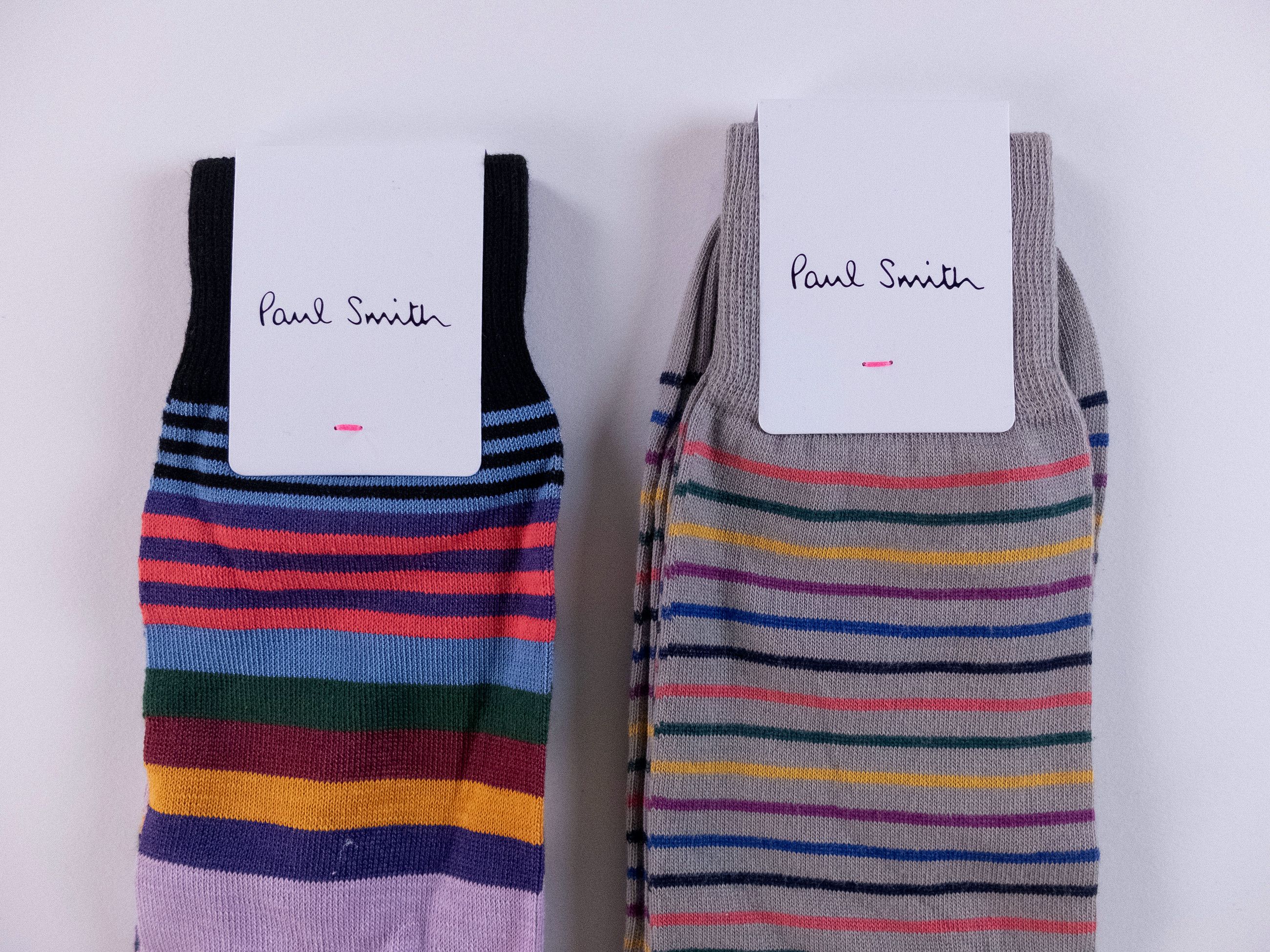 Paul Smith 4 pairs of Paul Smith colorful mid calf cotton blend socks q Size ONE SIZE - 3 Thumbnail