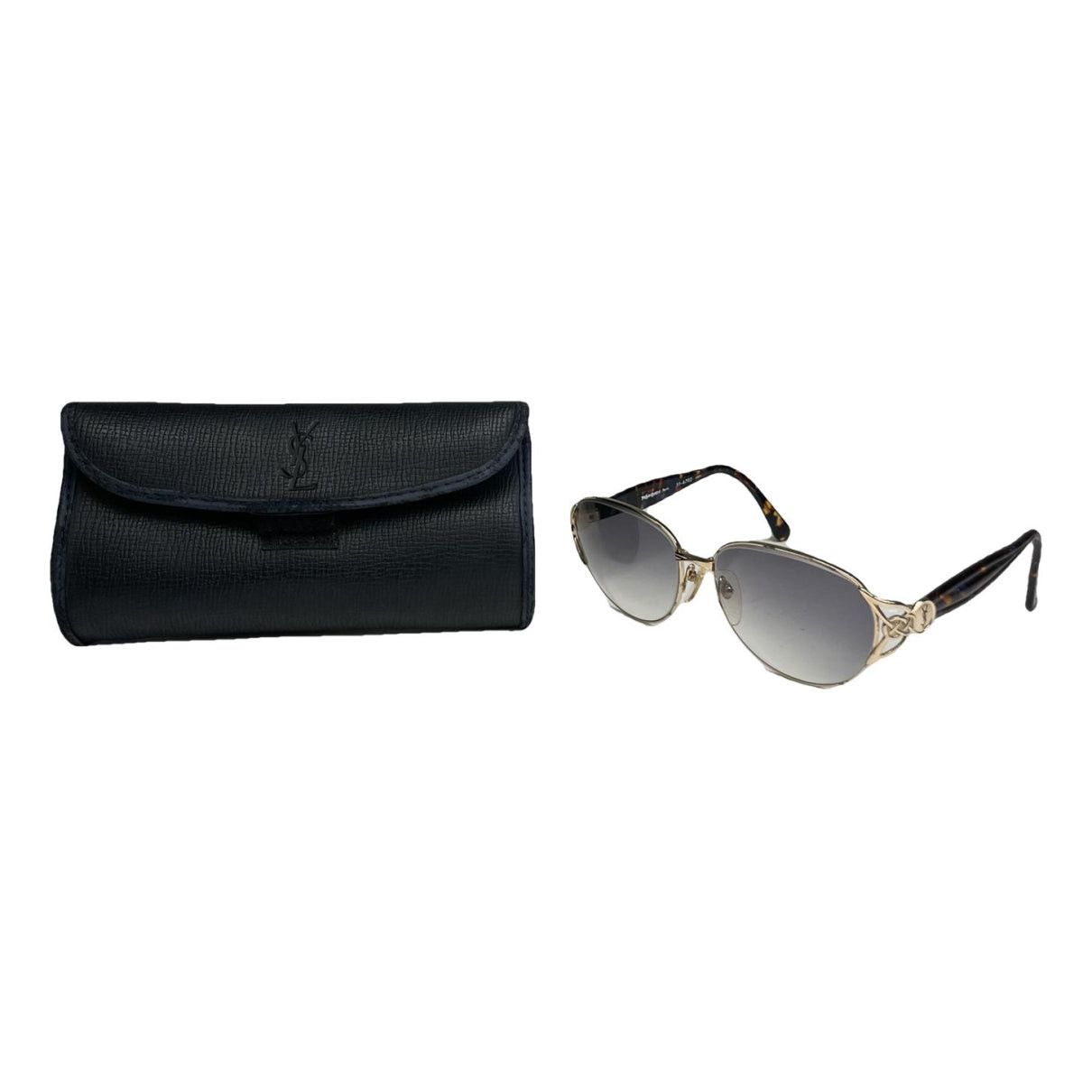 Yves Saint Laurent Black Plastic Sunglasses Size ONE SIZE - 1 Thumbnail