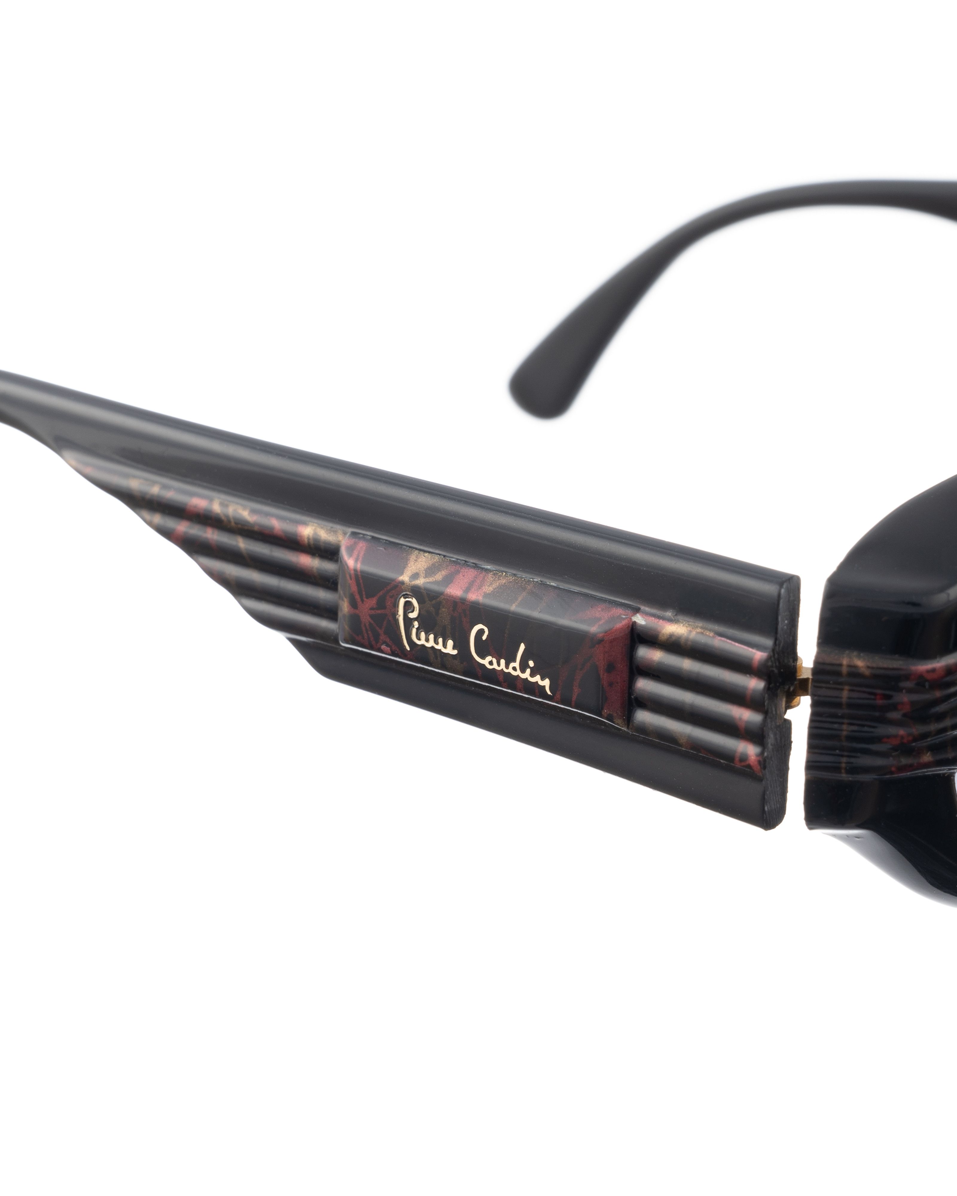 Pierre Cardin Pierre Cardin '90s Black & Red Wide Sunglasses Size ONE SIZE - 2 Thumbnail