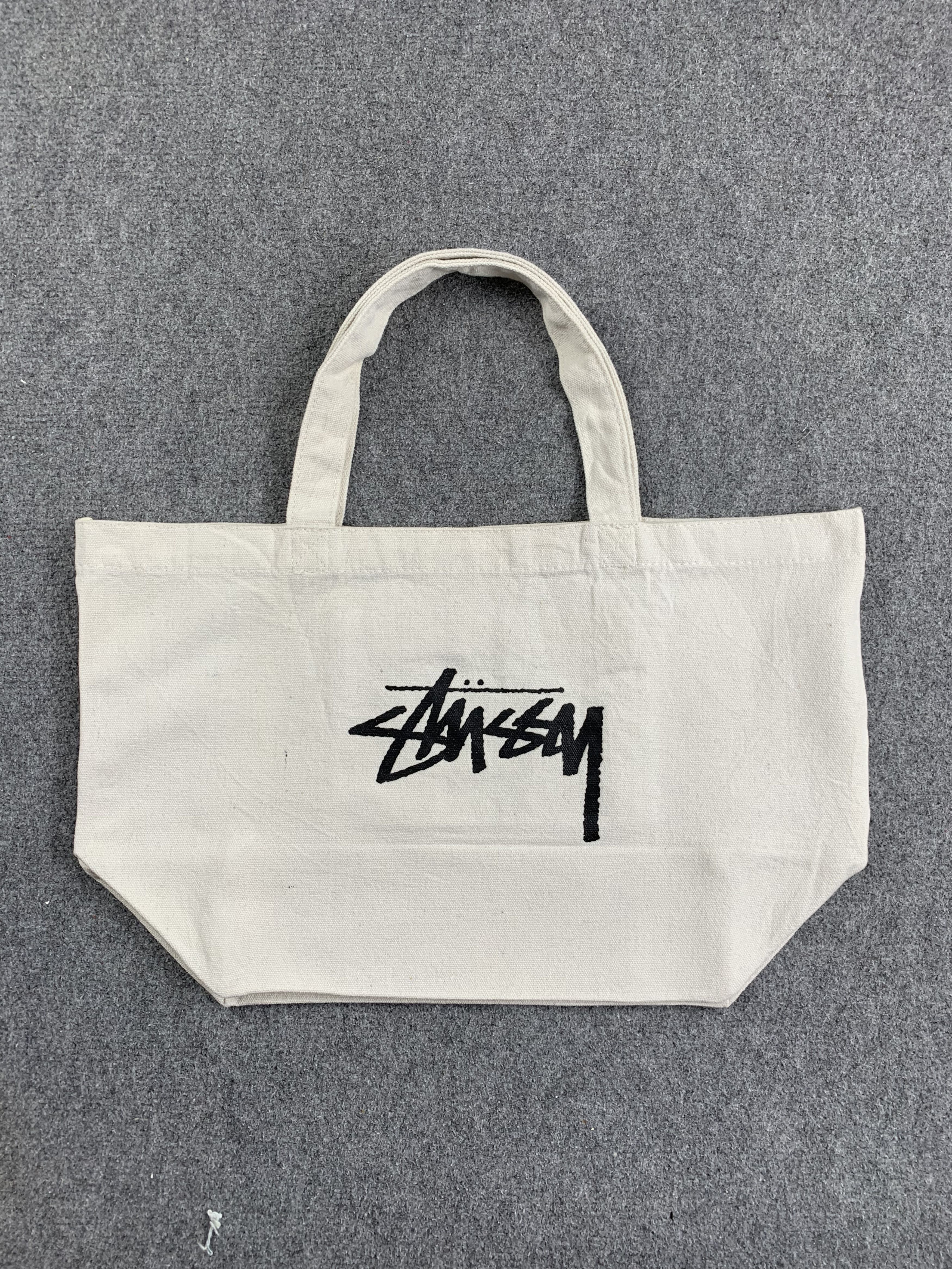 image of OG Stussy Totebag in White/Cream, Men's