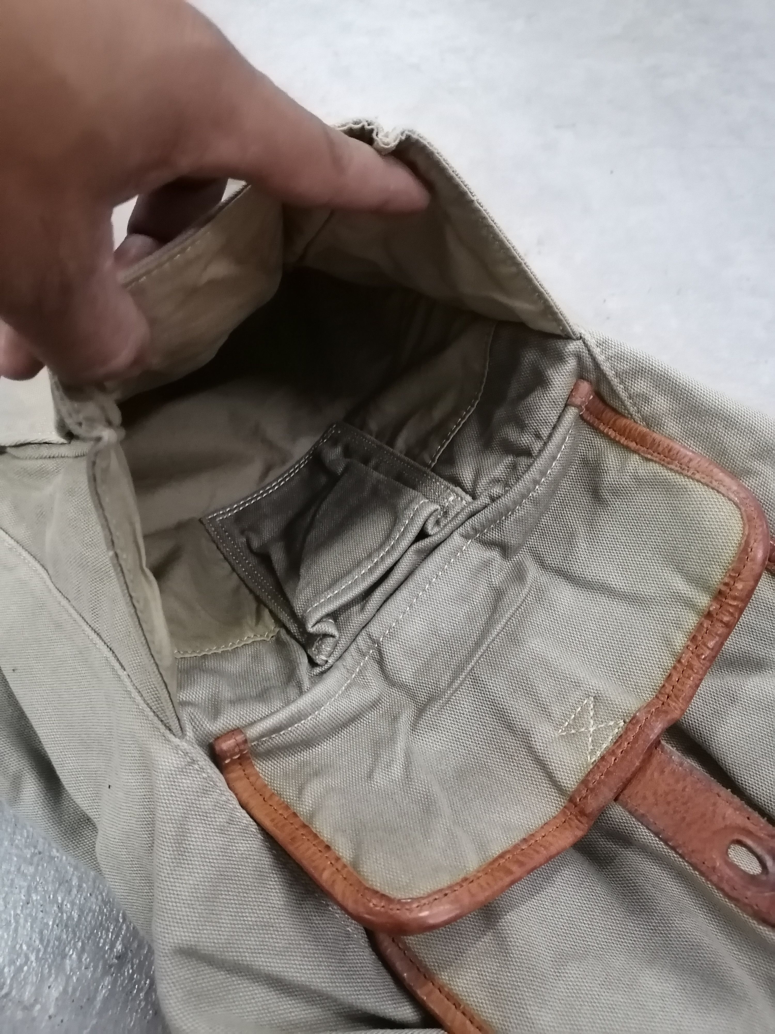Japanese Brand × Vintage Unison Dept Japan Heavy Cotton Rucksack Bagpack Size ONE SIZE - 16 Thumbnail