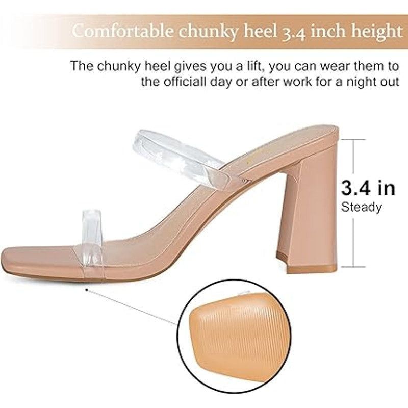 Other Athlefit Women's Size 7.5 Tan Open Toe Slip On Sandals Size US 7.5 / IT 37.5 - 2 Thumbnail