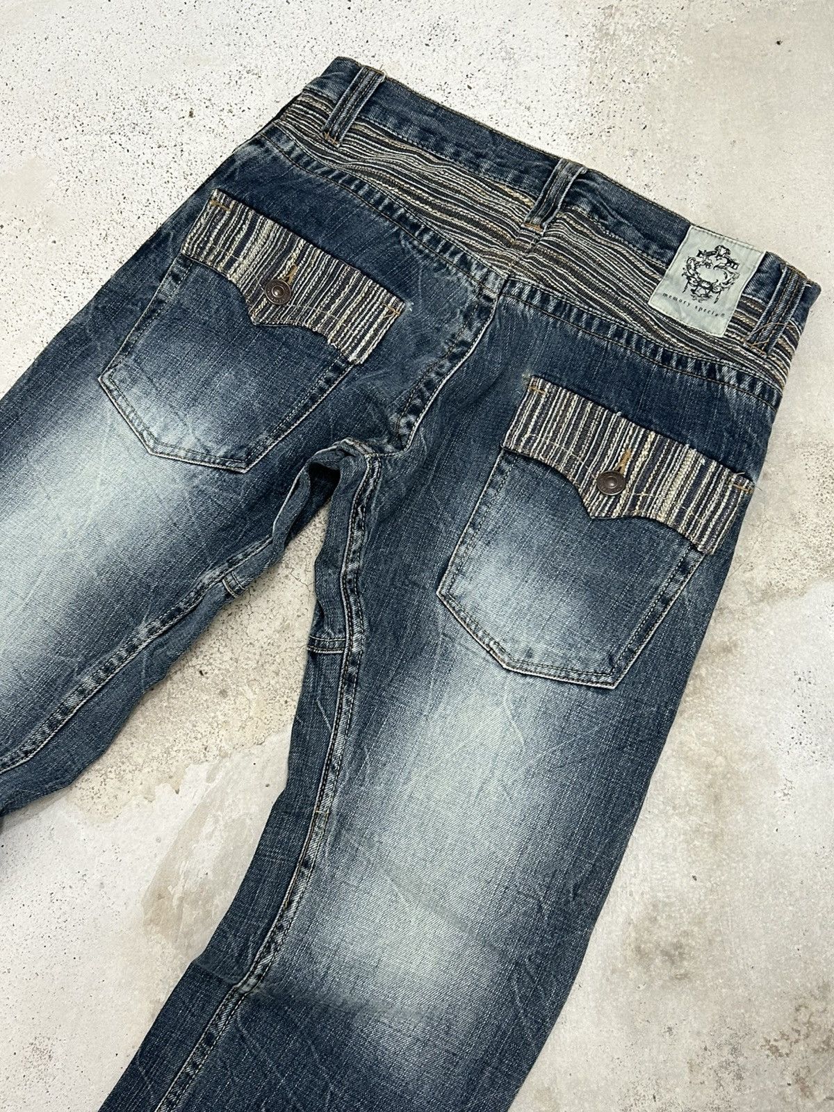 GOSTAR DE FUGA Memory Special Washed Black Clawn Marks Distressed Size US 30 / EU 46 - 18 Thumbnail
