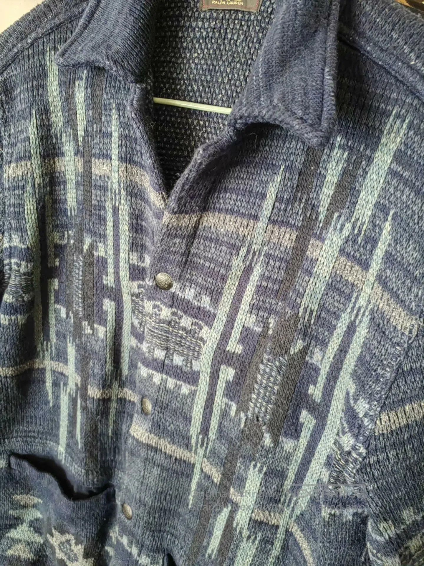 RRL Ralph Lauren RRL Indigo Workshirt Sweater. Size US M / EU 48-50 / 2 - 5 Thumbnail