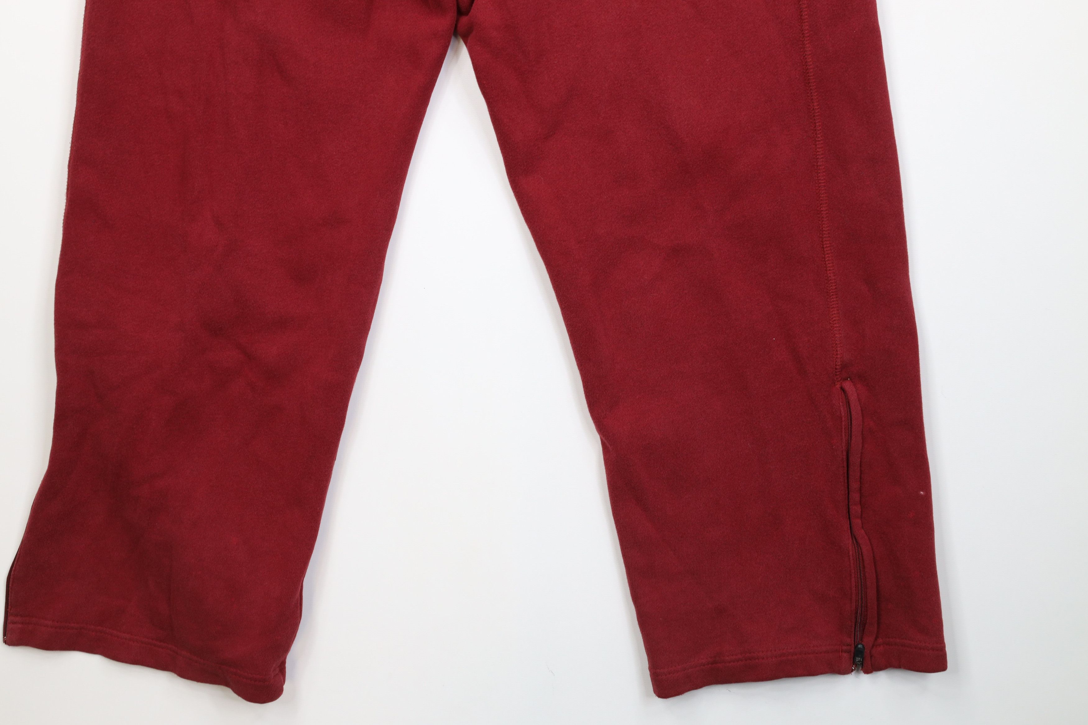 Starter Vintage 90s Y2K Starter Wide Leg Sweatpants Pants Red Size US 34 / EU 50 - 15 Thumbnail