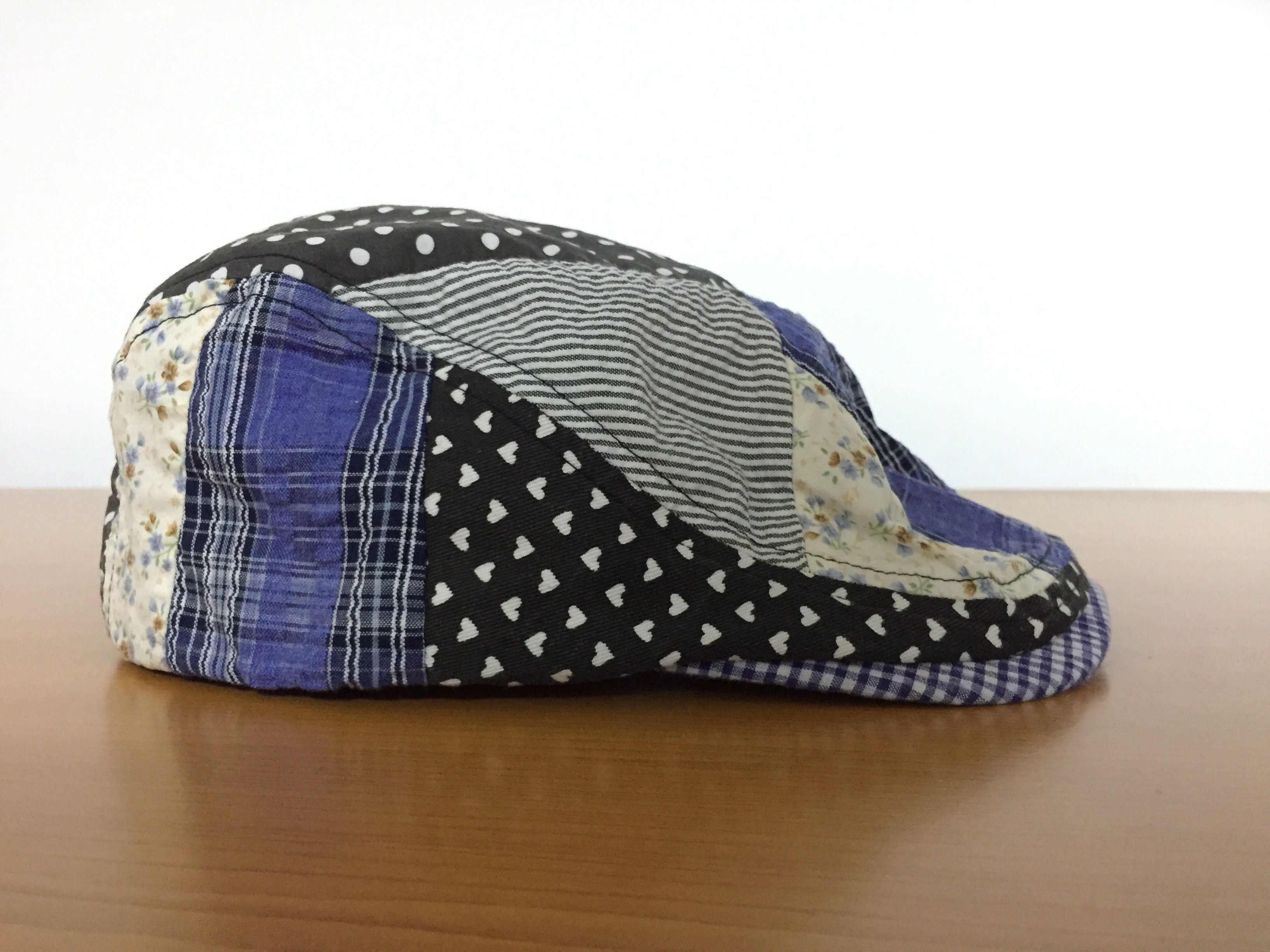 Beams Flat Cap Patchwork