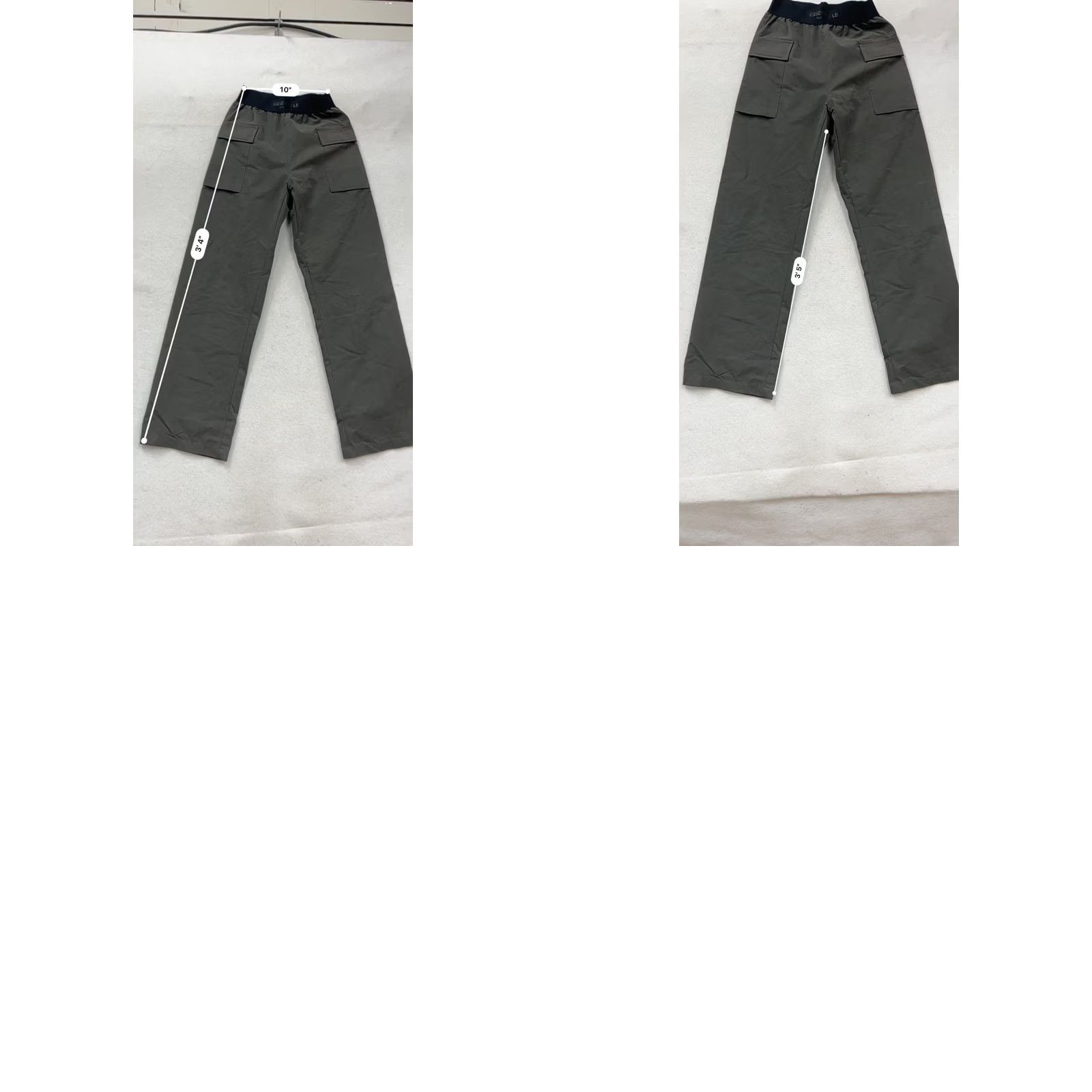 Vintage Fear Of God Essentials Cargo Pants XS Gray Mens Regular Pants Cargo Gray XS Men Size US 27 - 8 Thumbnail