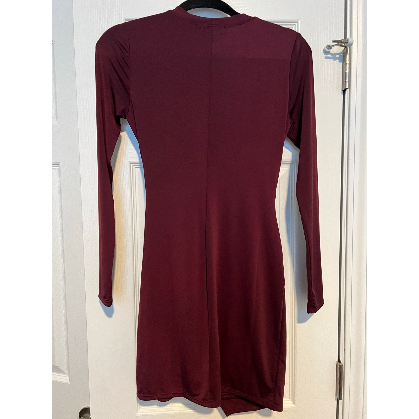 Krisa Krisa Wrap Long Sleeve Ruched Waist Mini Dress NWT Size XS Size XS / US 0-2 / IT 36-38 - 5 Thumbnail