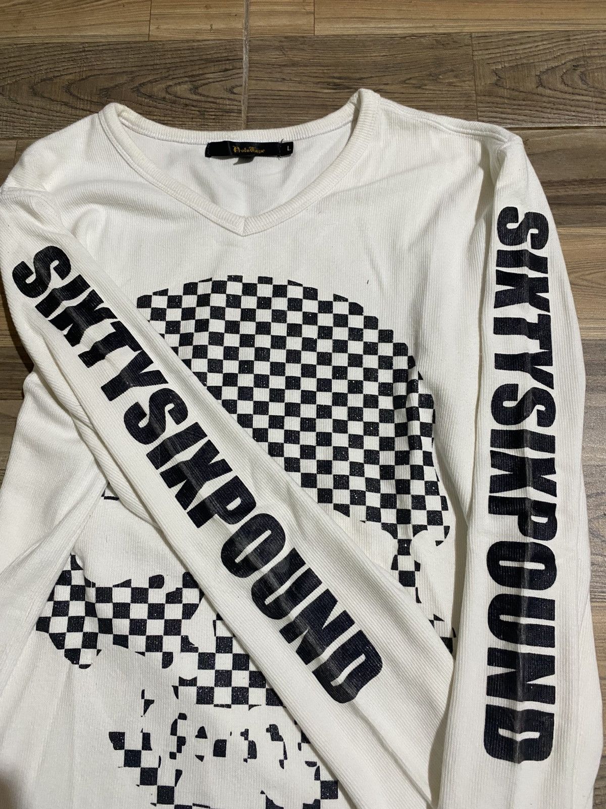 Japanese Brand PROTO TYPE SKULL LONG SLEEVE TEE Size US L / EU 52-54 / 3 - 3 Thumbnail