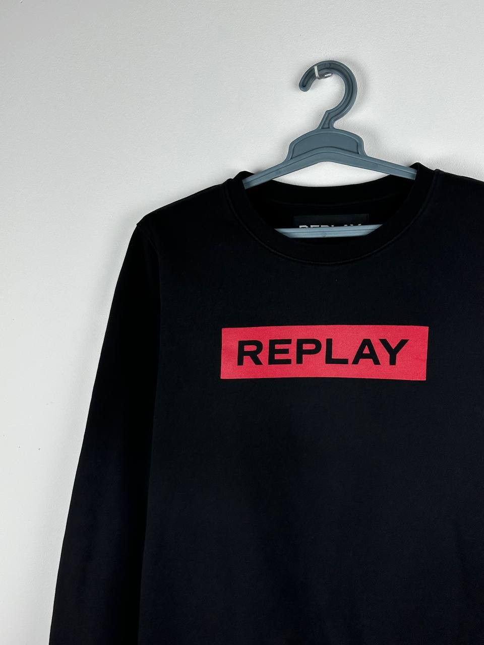 Replay Replay Casual Black Logo Sweatshirt Size US L / EU 52-54 / 3 - 3 Thumbnail