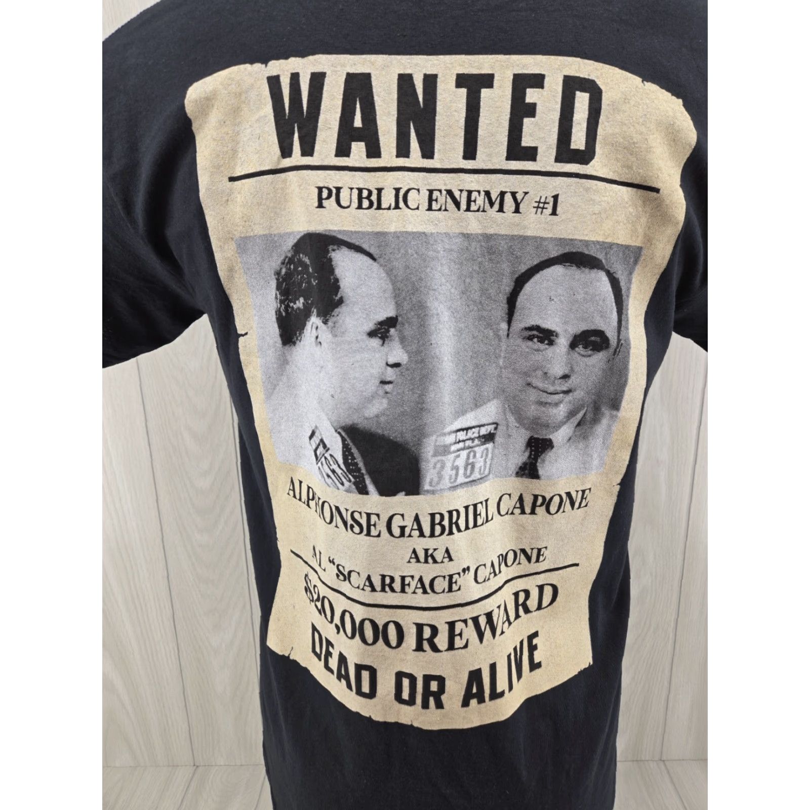Gildan American Prohibition Museum Savannah, GA Shirt Medium Al Capone Wanted T-Shirt Men Black XS? Not applicable Size US M / EU 48-50 / 2 - 7 Thumbnail