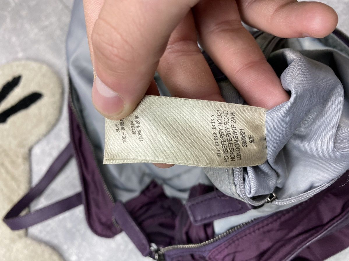 Burberry Burberry Nova Check Purple Nylon Tote Bag Size ONE SIZE - 15 Thumbnail