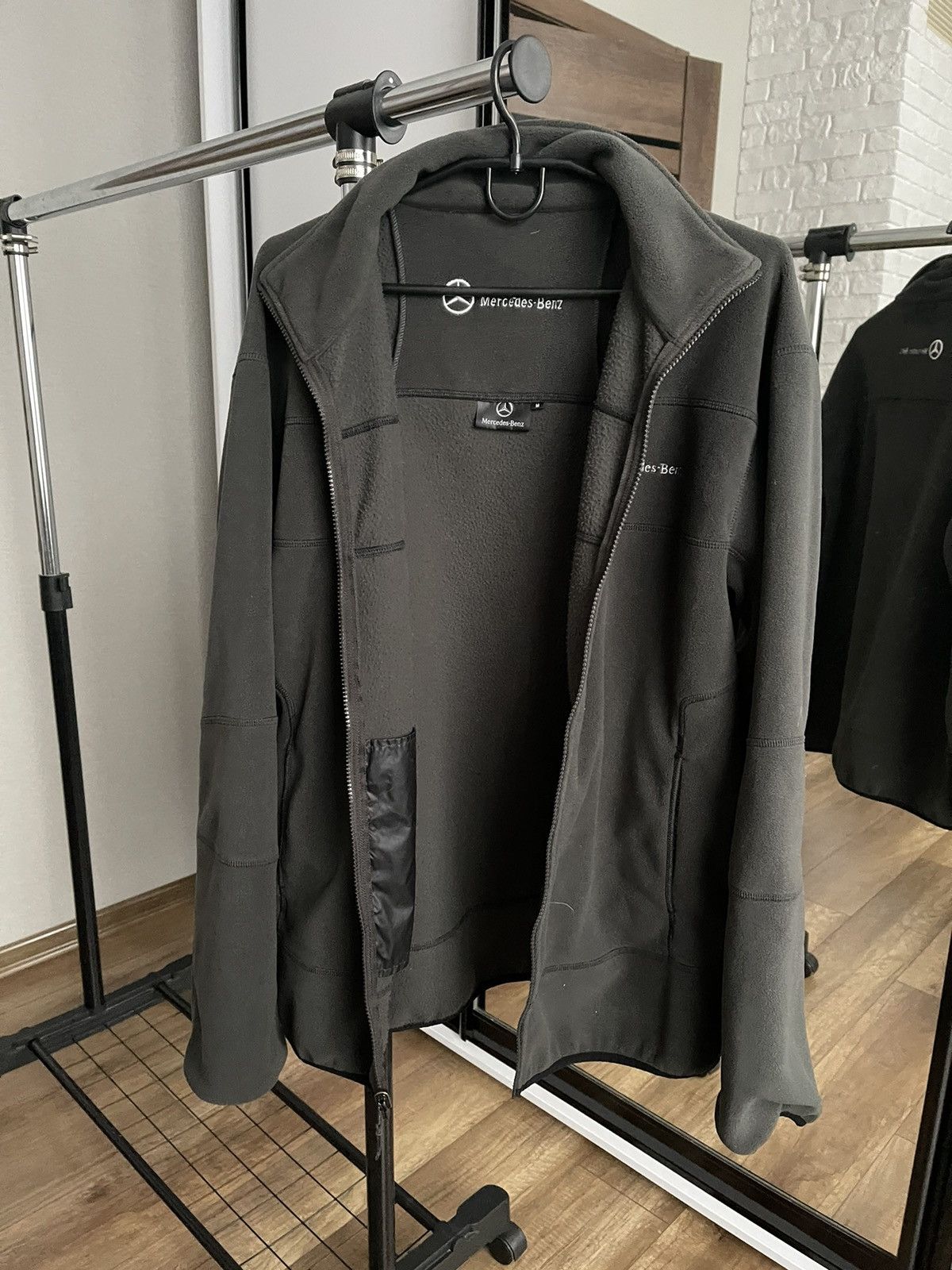 Mercedes-Benz Mercedes Benz Fleece Zip Jacket Vintage 90s Racing Size US M / EU 48-50 / 2 - 8 Thumbnail