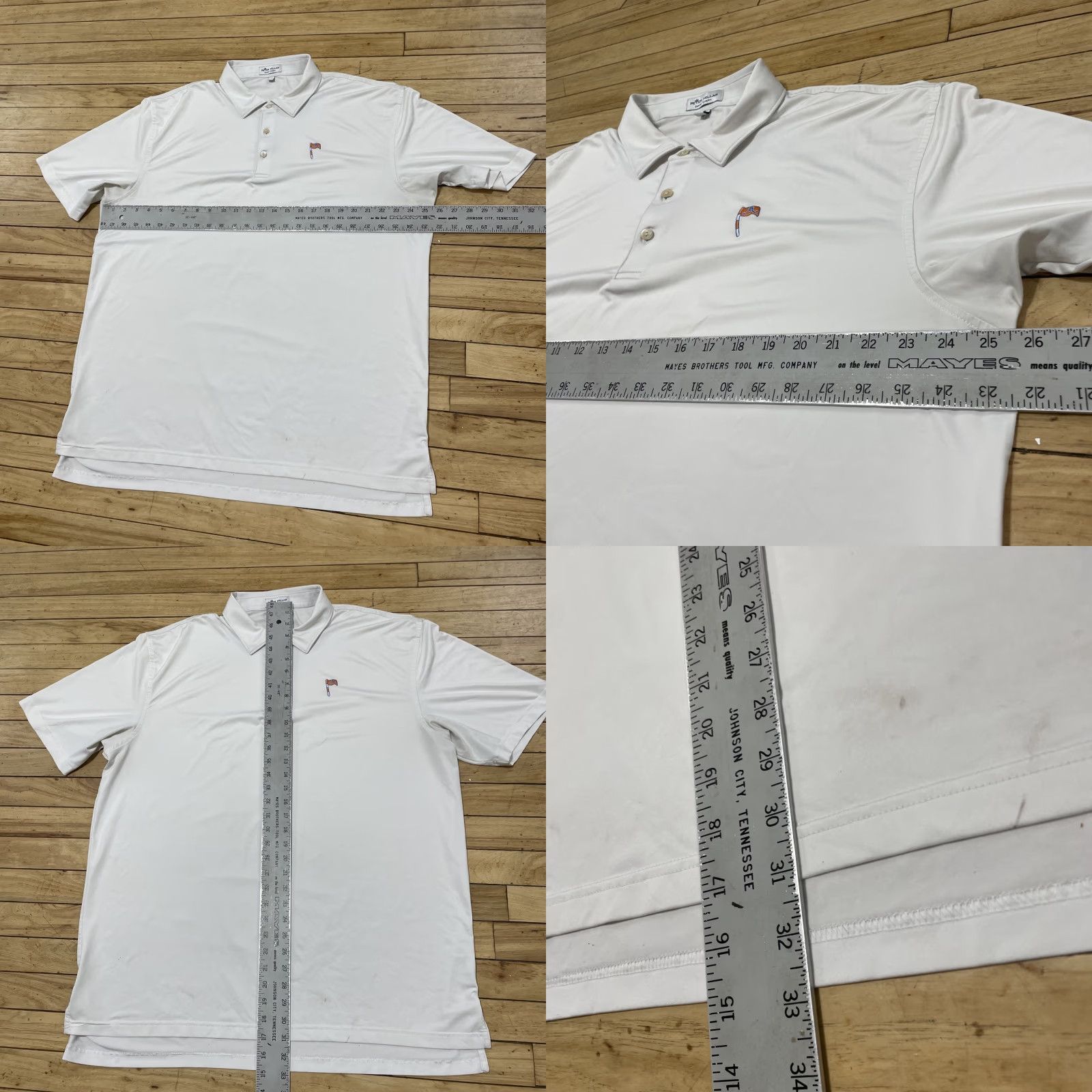 Peter Millar VINTAGE Peter Millar Summer Comfort Polo Shirt Men XL White A Golf Flag Logo Golfer Rare Size US XL / EU 56 / 4 - 8 Thumbnail