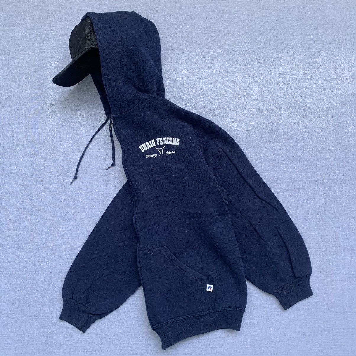Russell Athletic × Vintage Vintage 00's Russell Athletic ziphoodie Size US L / EU 52-54 / 3 - 2 Thumbnail