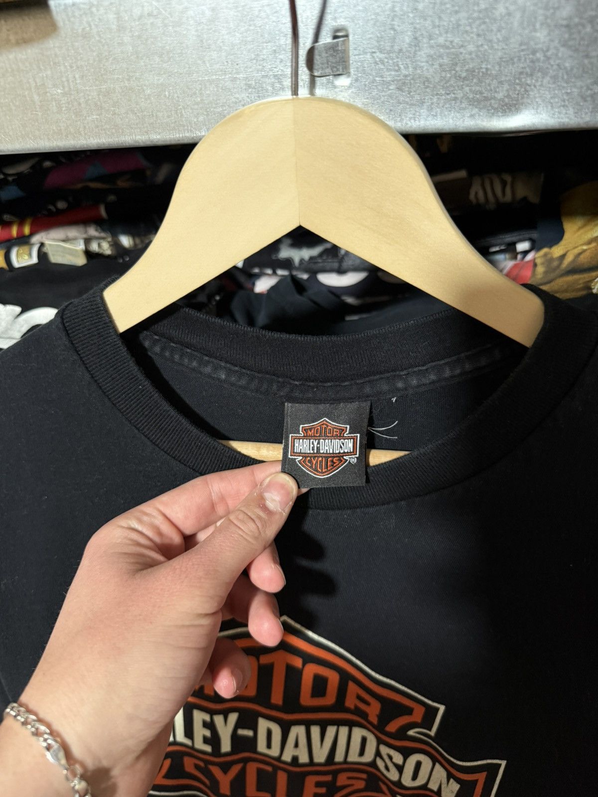 Harley Davidson Vintage 2006 Harley Davidson Poker Long Sleeve T-Shirt Y2K Size US L / EU 52-54 / 3 - 7 Thumbnail
