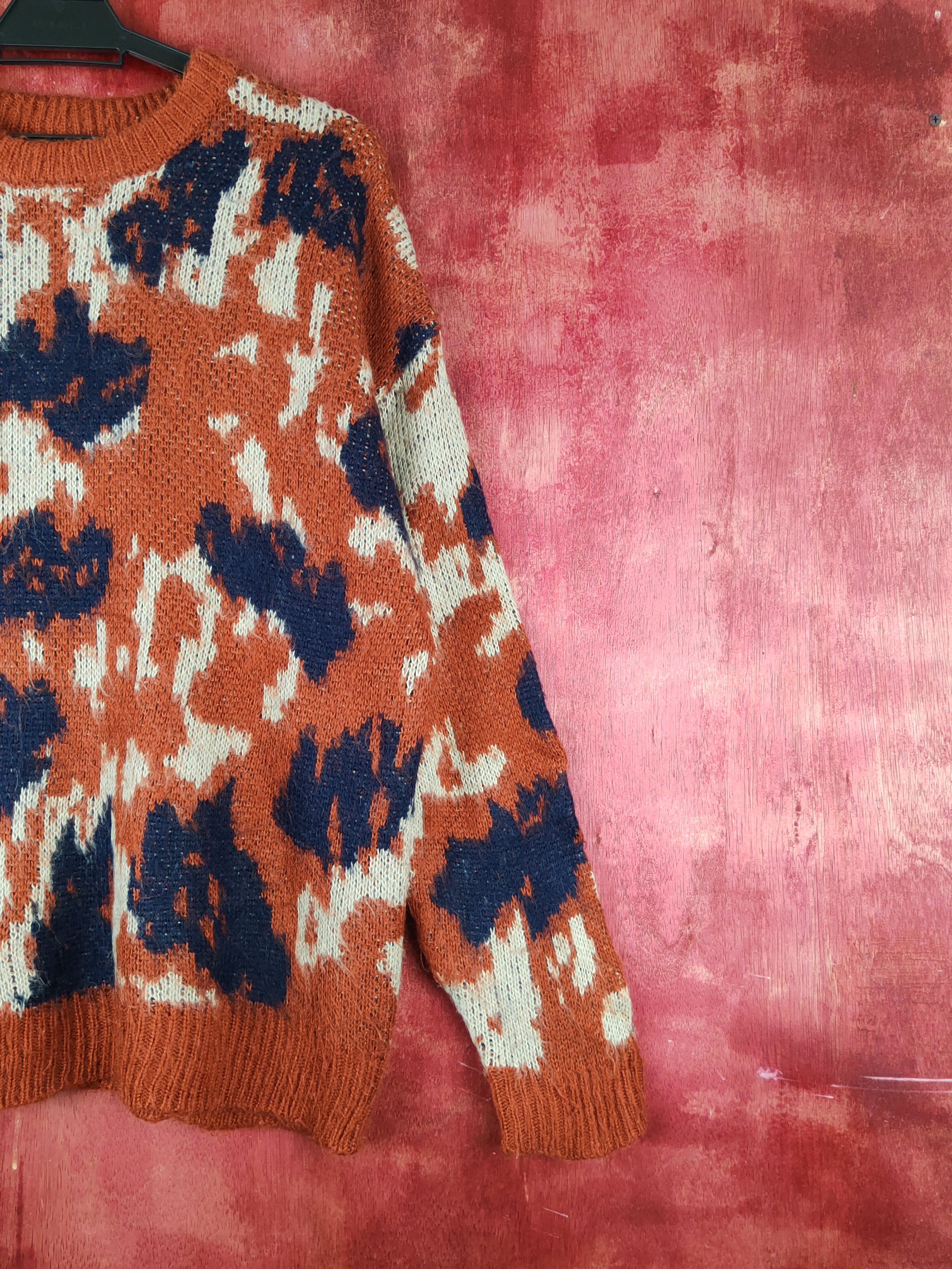 Japanese Brand GRL Dark Orange camo Knitwear Sweatshirts #S1687 Size L / US 10 / IT 46 - 5 Thumbnail
