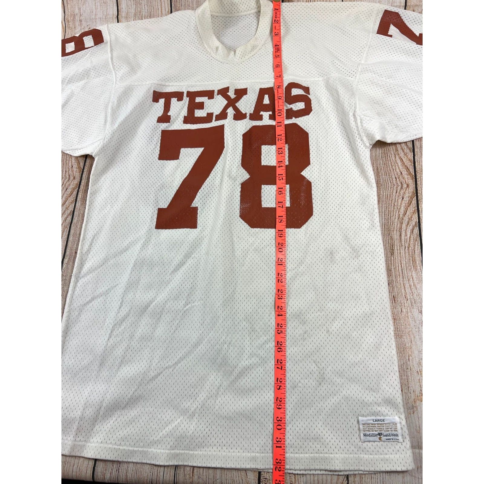 Vintage VINTAGE Medalist Jersey Texas Football White Orange #78 L Men White Jersey Football Texas 90s VINTAGE Size US L / EU 52-54 / 3 - 5 Thumbnail
