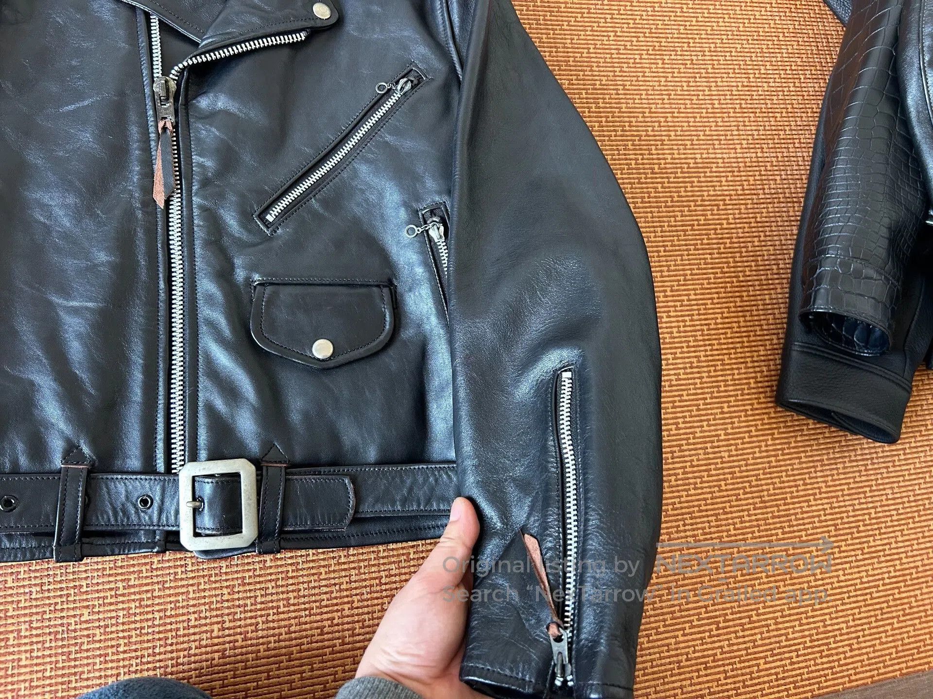 The Real McCoy's real McCoy's leather motorcycle jacket. Size US M / EU 48-50 / 2 - 4 Thumbnail
