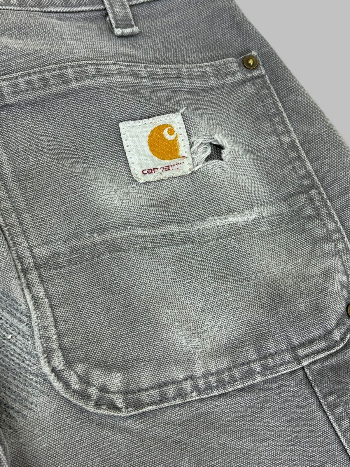 Carhartt Carhartt Distressed Double Knee Pants Workwear Jeans Size US 34 / EU 50 - 13 Thumbnail
