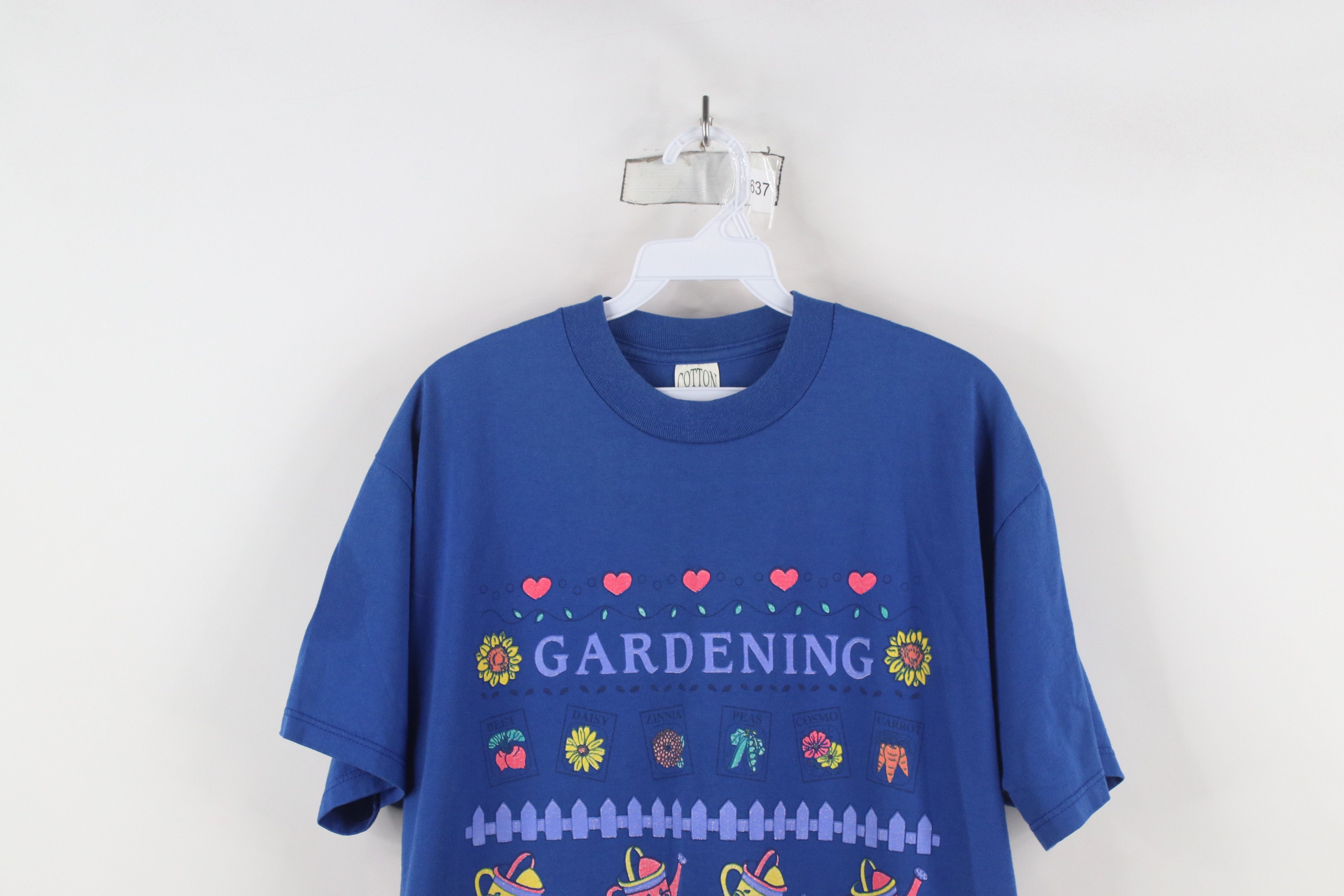 Vintage Vintage 90s Streetwear Gardening Nature Country T-Shirt USA Size L / US 10 / IT 46 - 2 Thumbnail