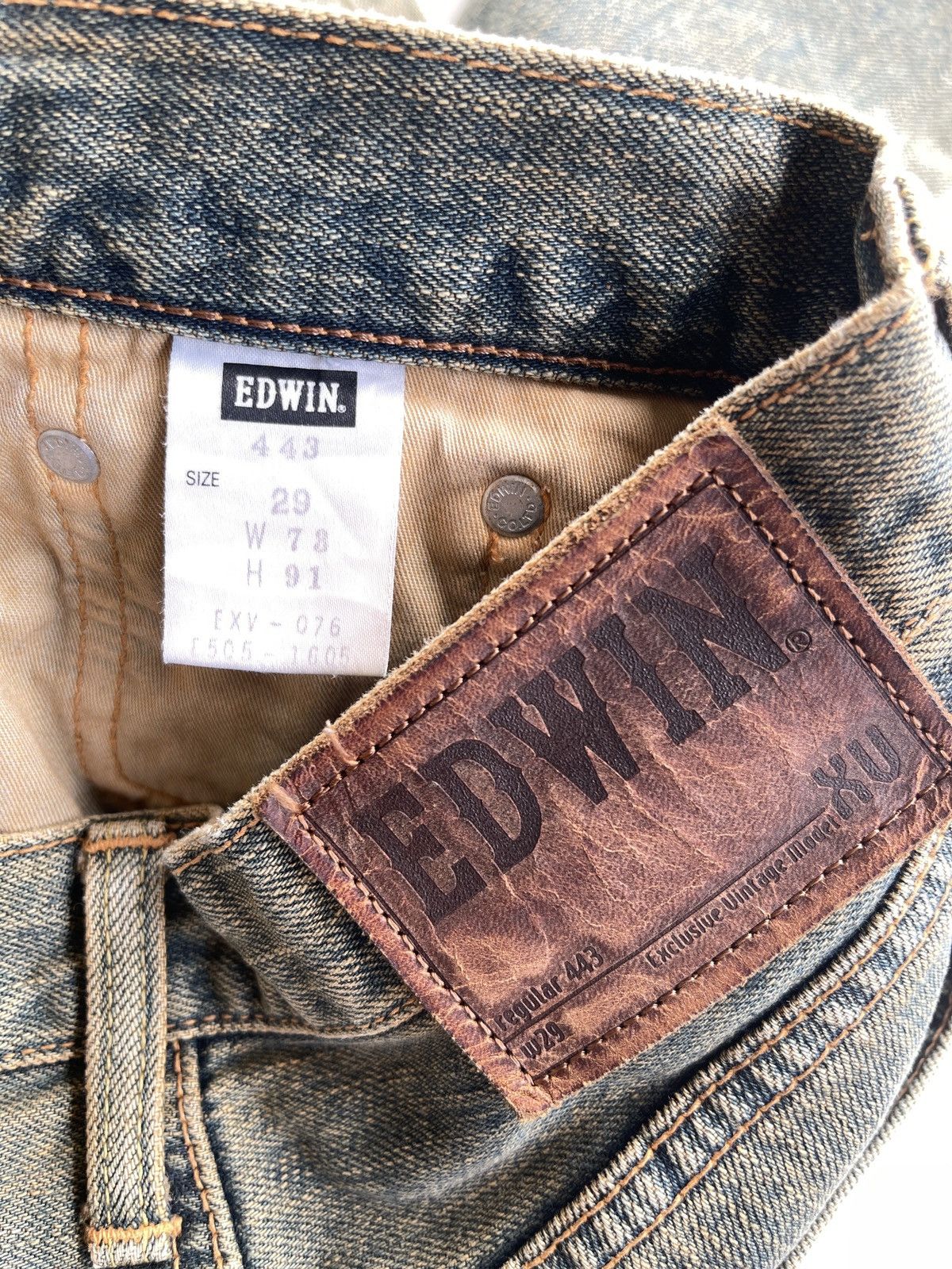 Vintage Vintage Edwin XV Ripped Distressed Denim Size US 27 - 12 Thumbnail