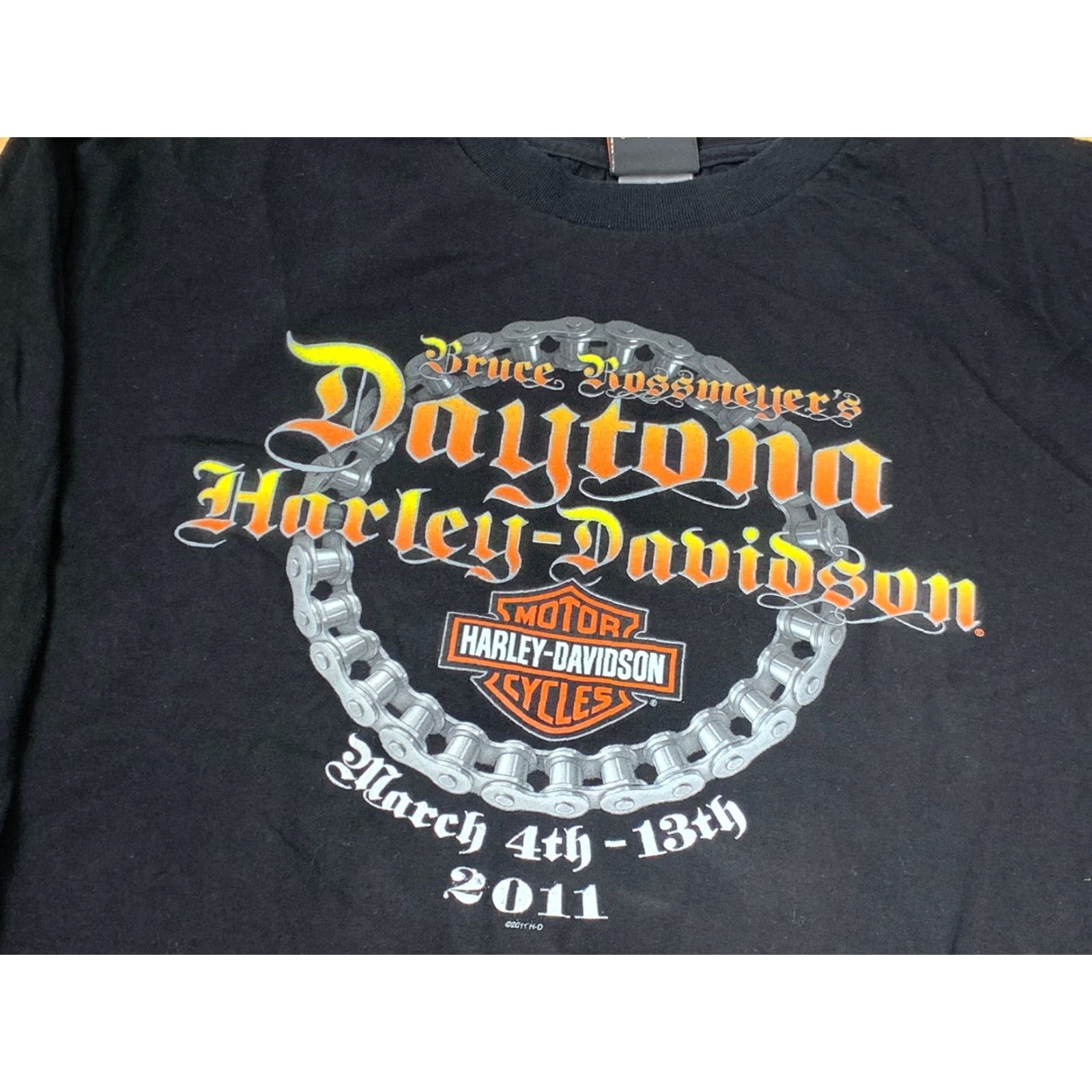 Harley Davidson Harley-Davidson Shirt Long Sleeve XL Black 70th Daytona Bike Week Graphic Print Mens Size US XL / EU 56 / 4 - 2 Thumbnail